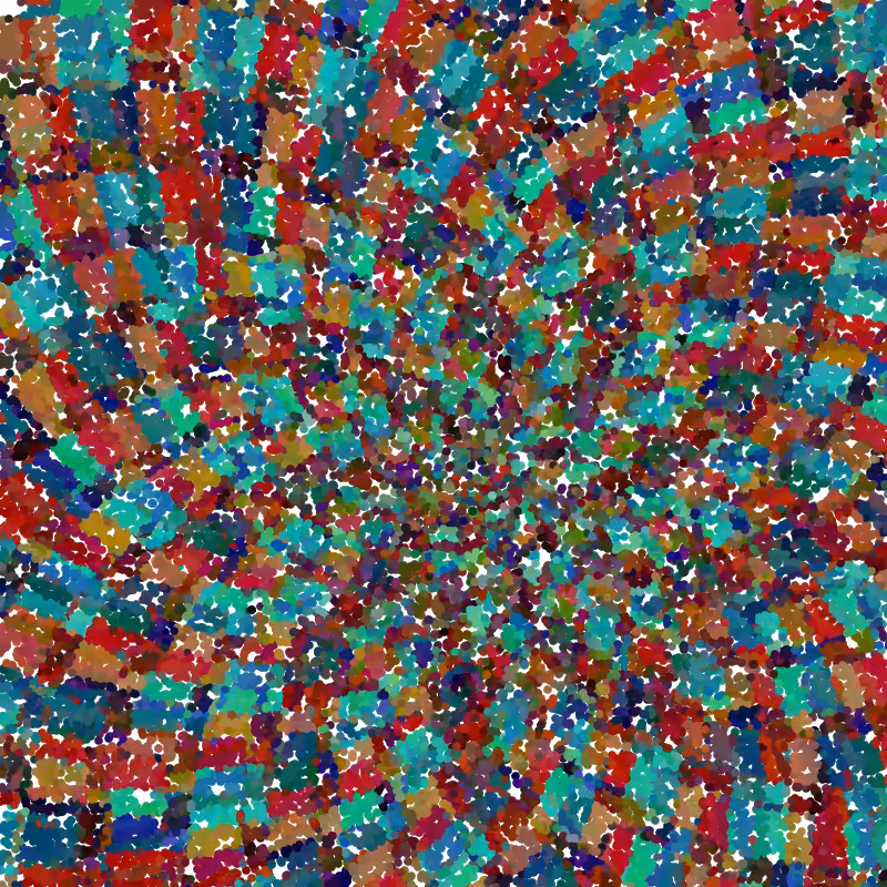 Mosaic or stained glass drops #55