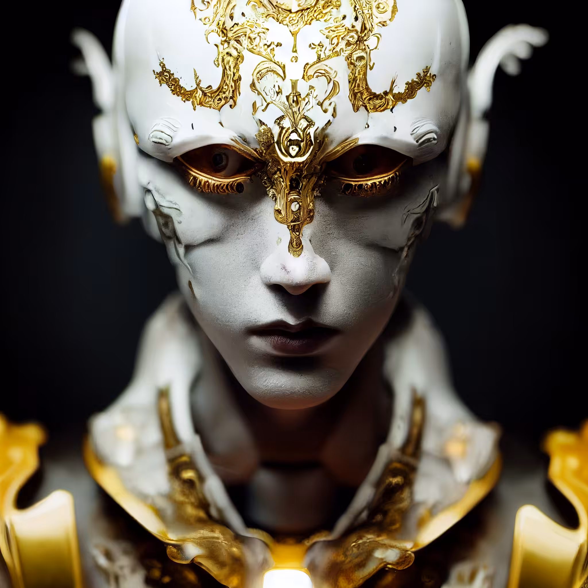 Psychedelic Art: Porcelain statue