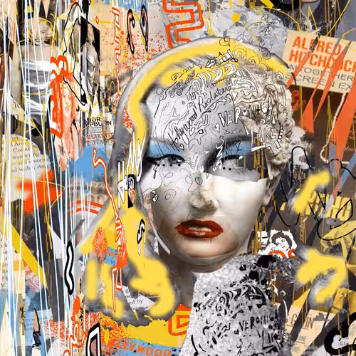 GRAFFITI PORTRAIT [HOLLYWOOD PIXELATIONS #114