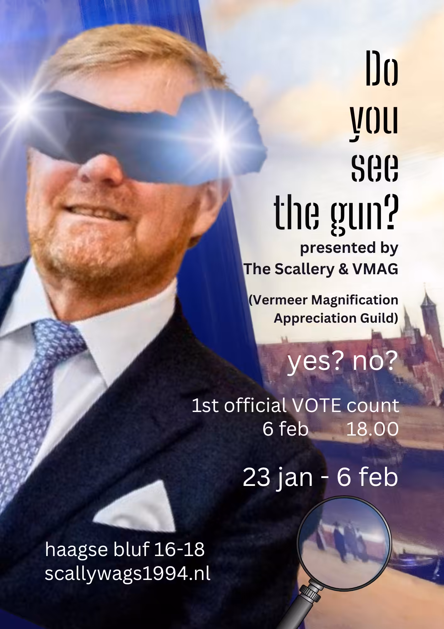 .25 THE "ROYAL" POSTER "DO YOU SEE THE GUN?" 2025 PRESENTED BY VMAG AND THE SCALLERY