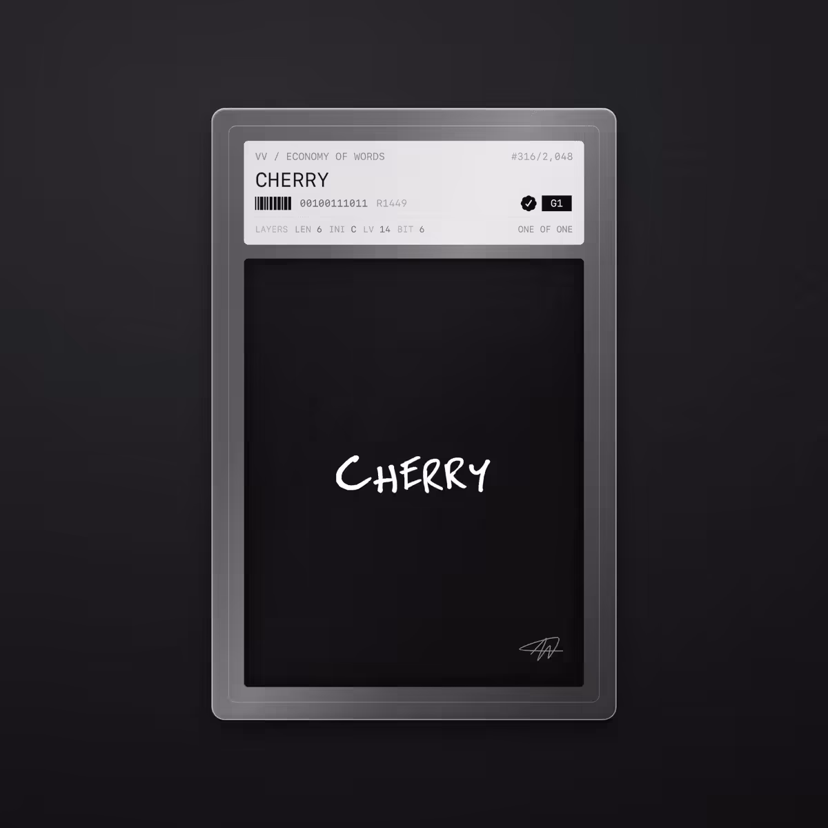 Economy of Words: CHERRY · #316