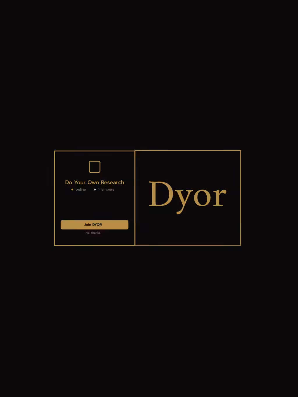 DYOR