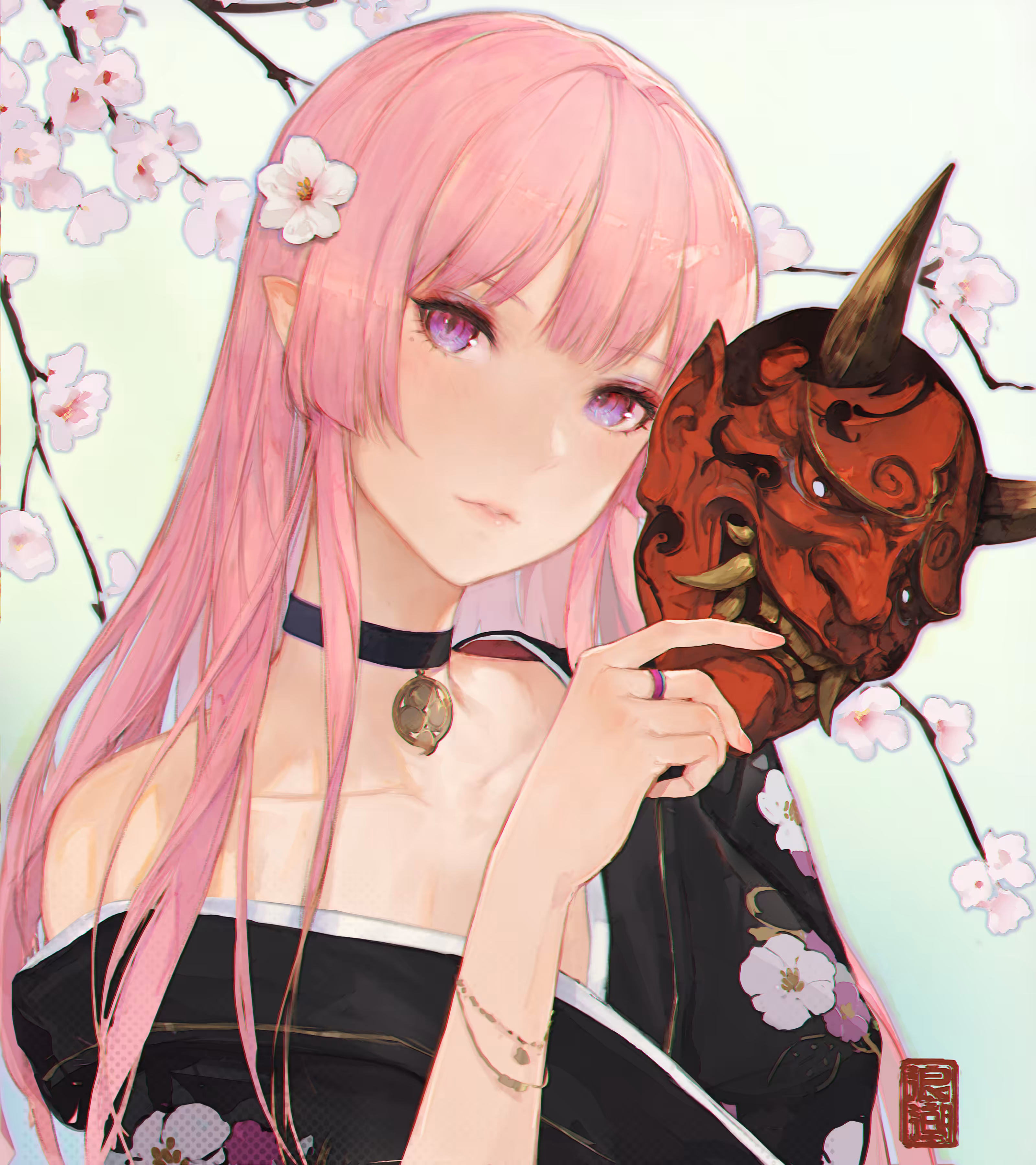 girl in the mask.
