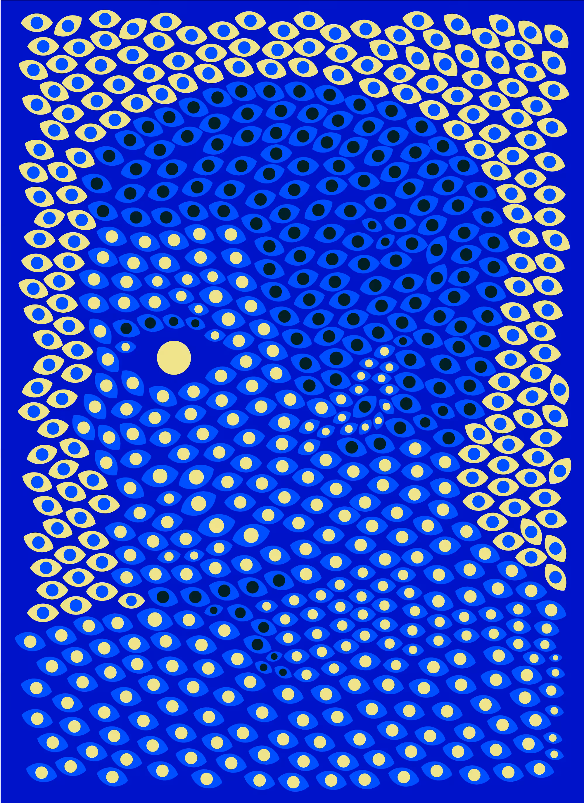Blue/Ivory