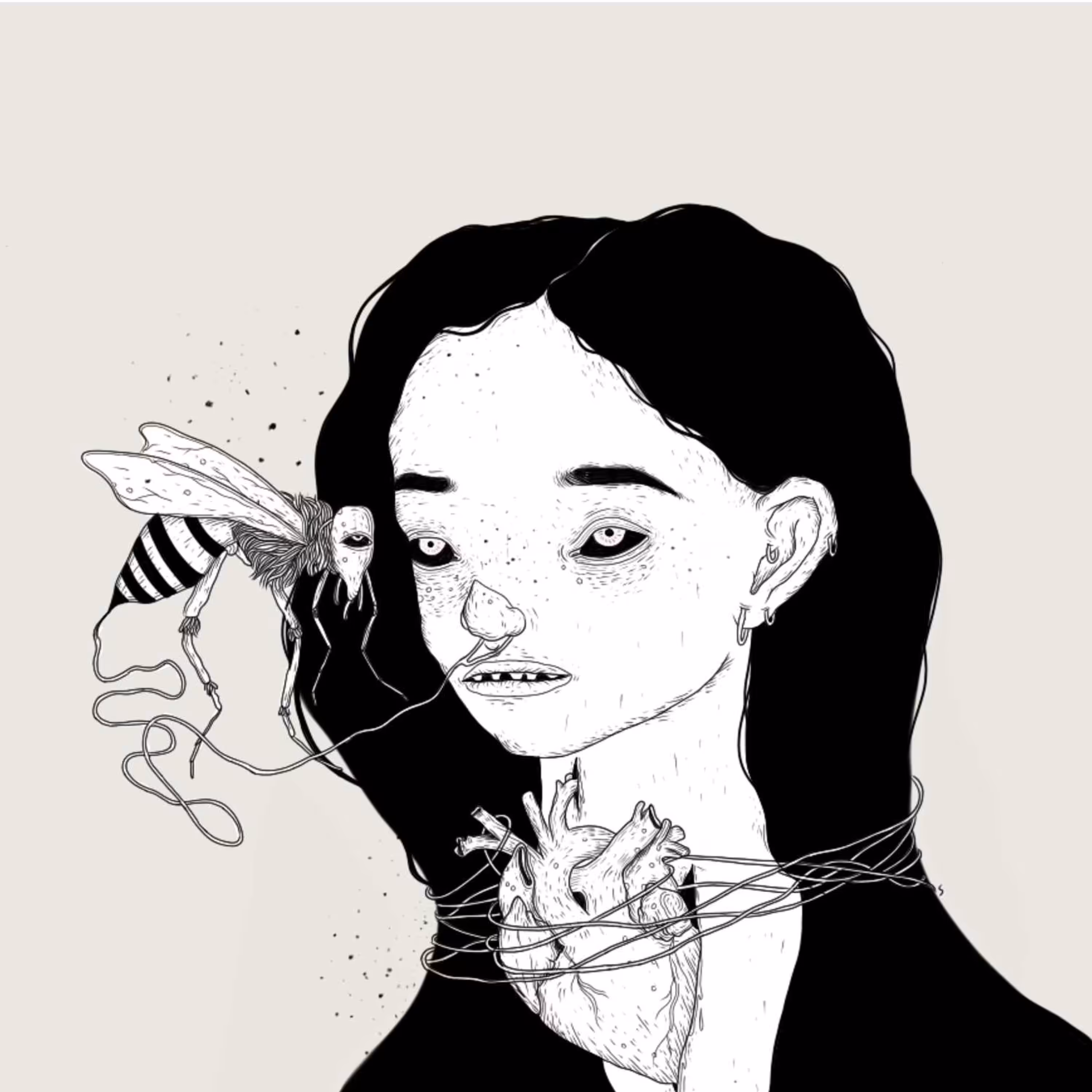 The girl and the bees