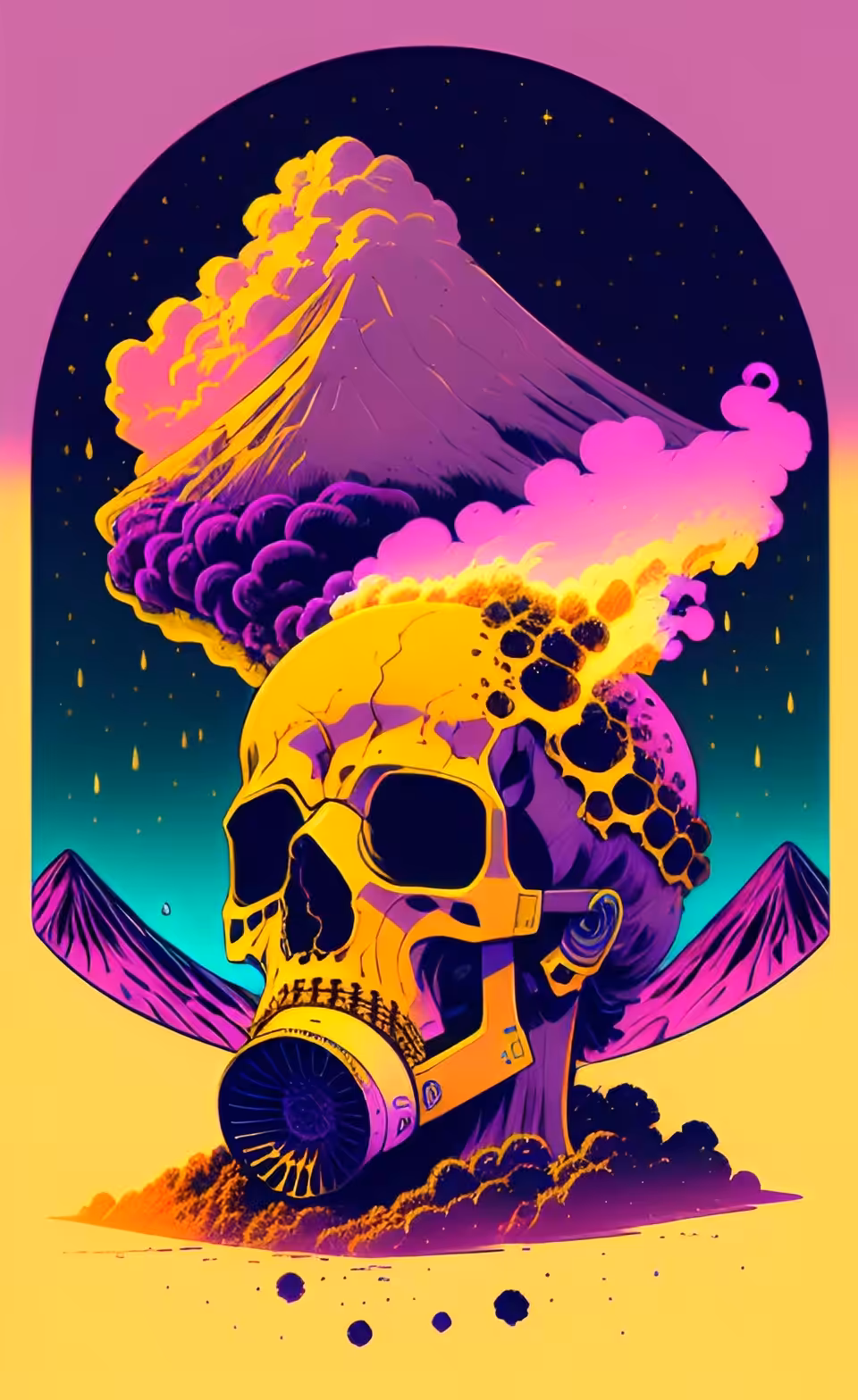 Colorful Skull 1 
