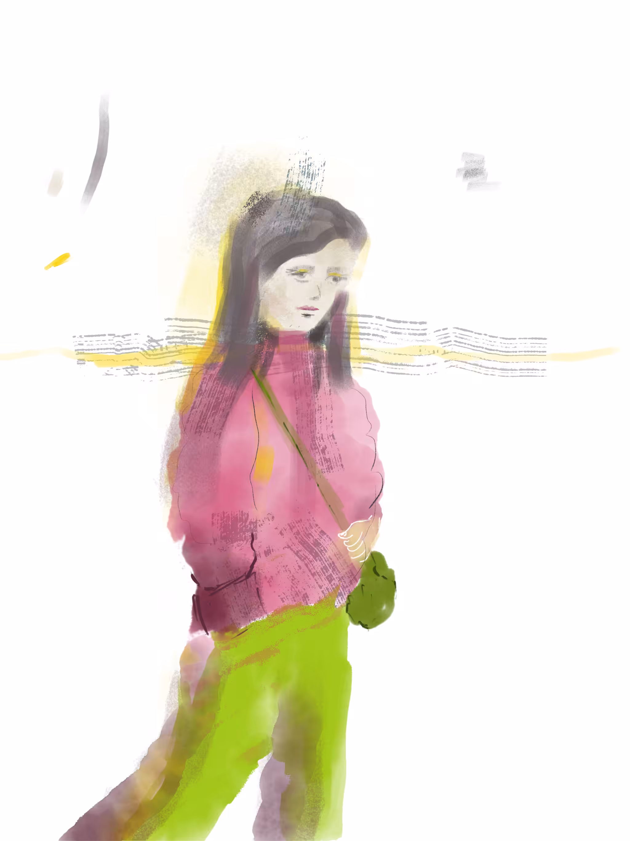 magenta girl