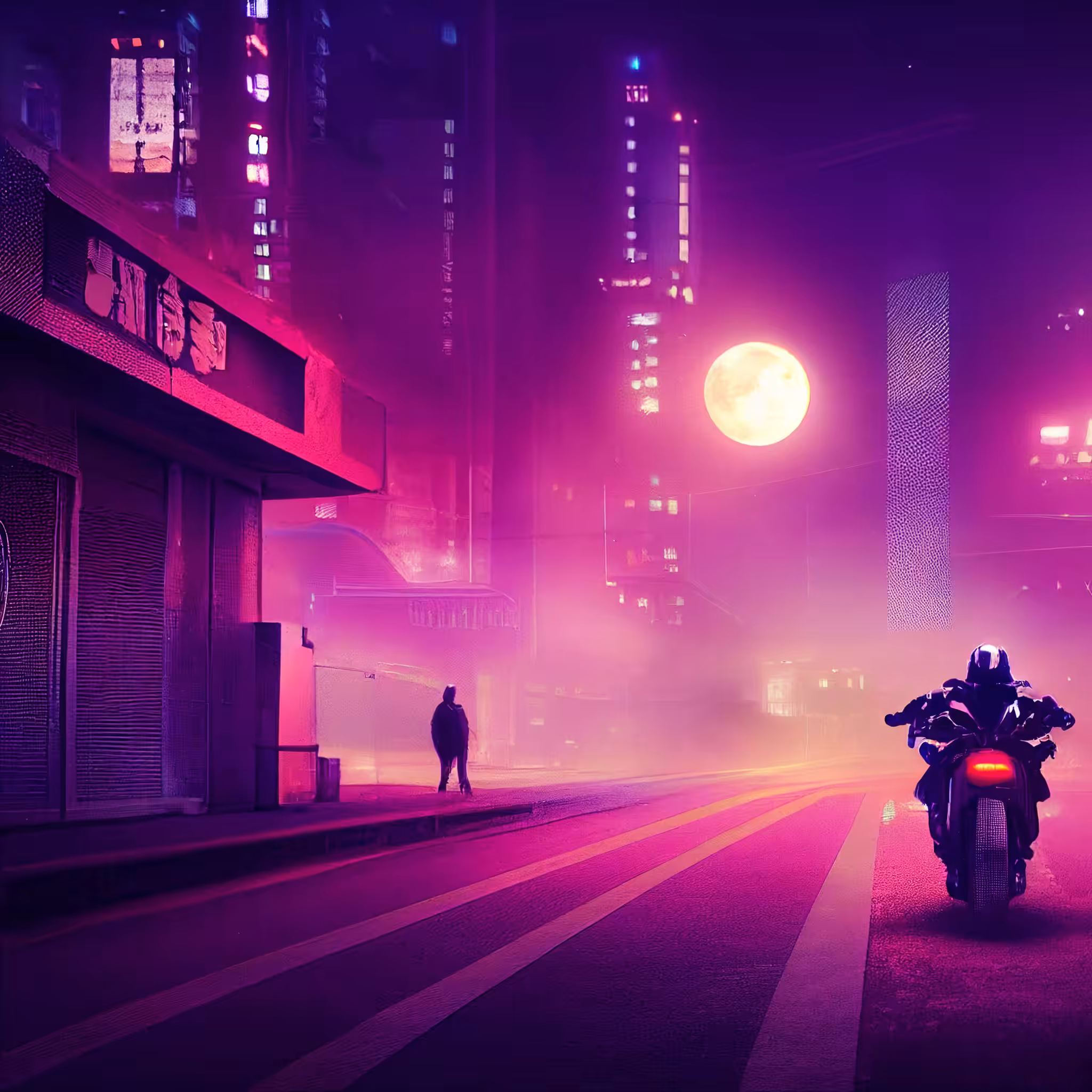 Night cybercity