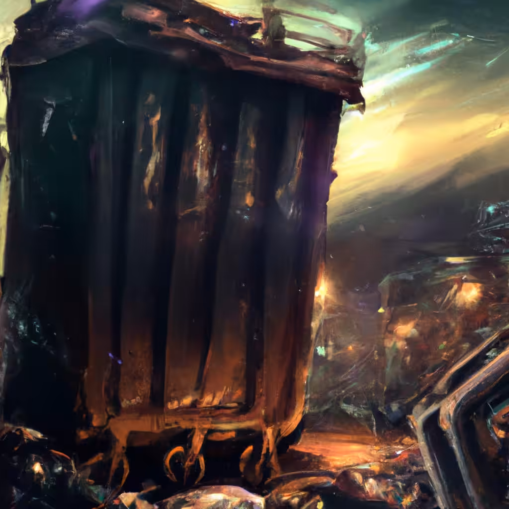 Giant Trash Bin