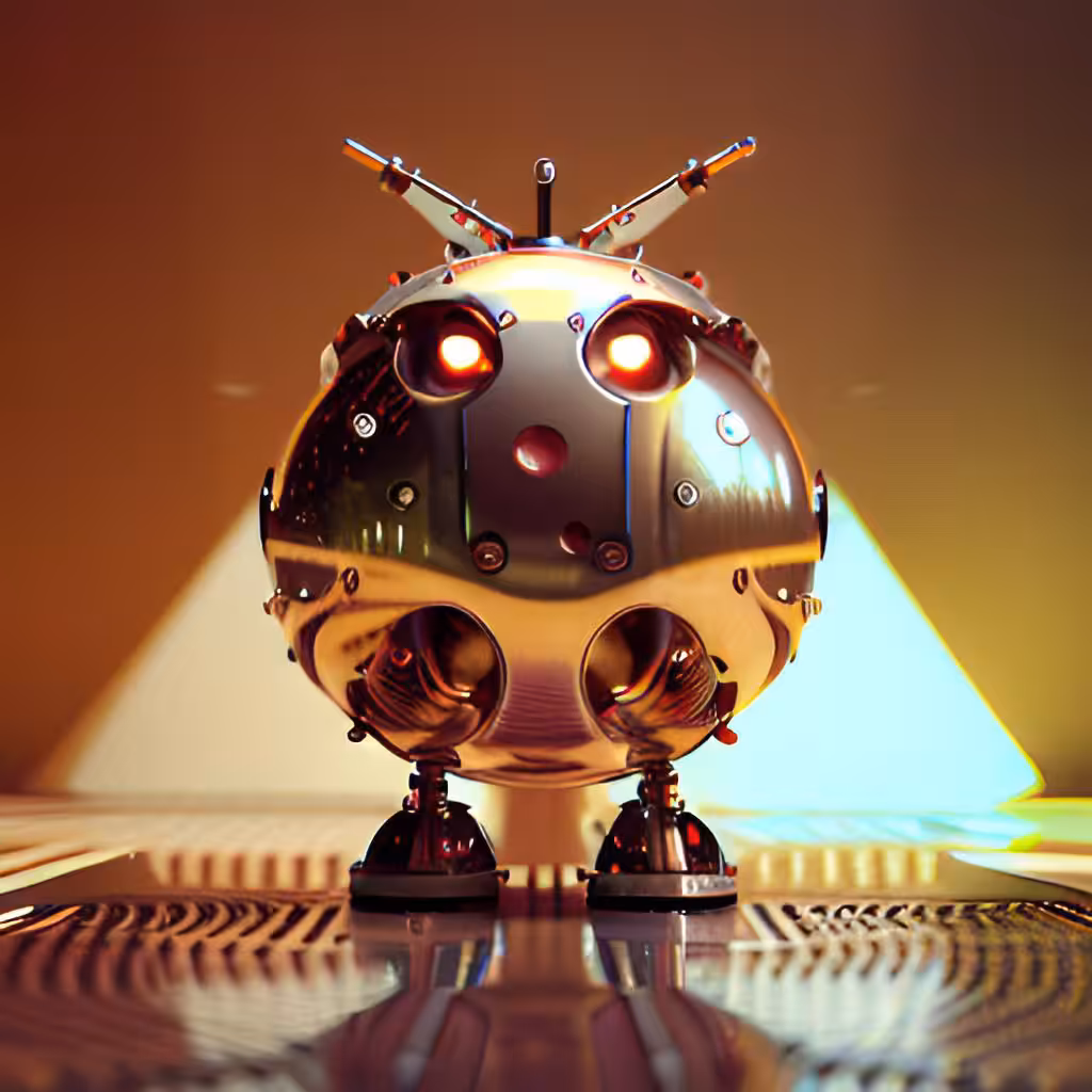 Golden Robotic Apples #42