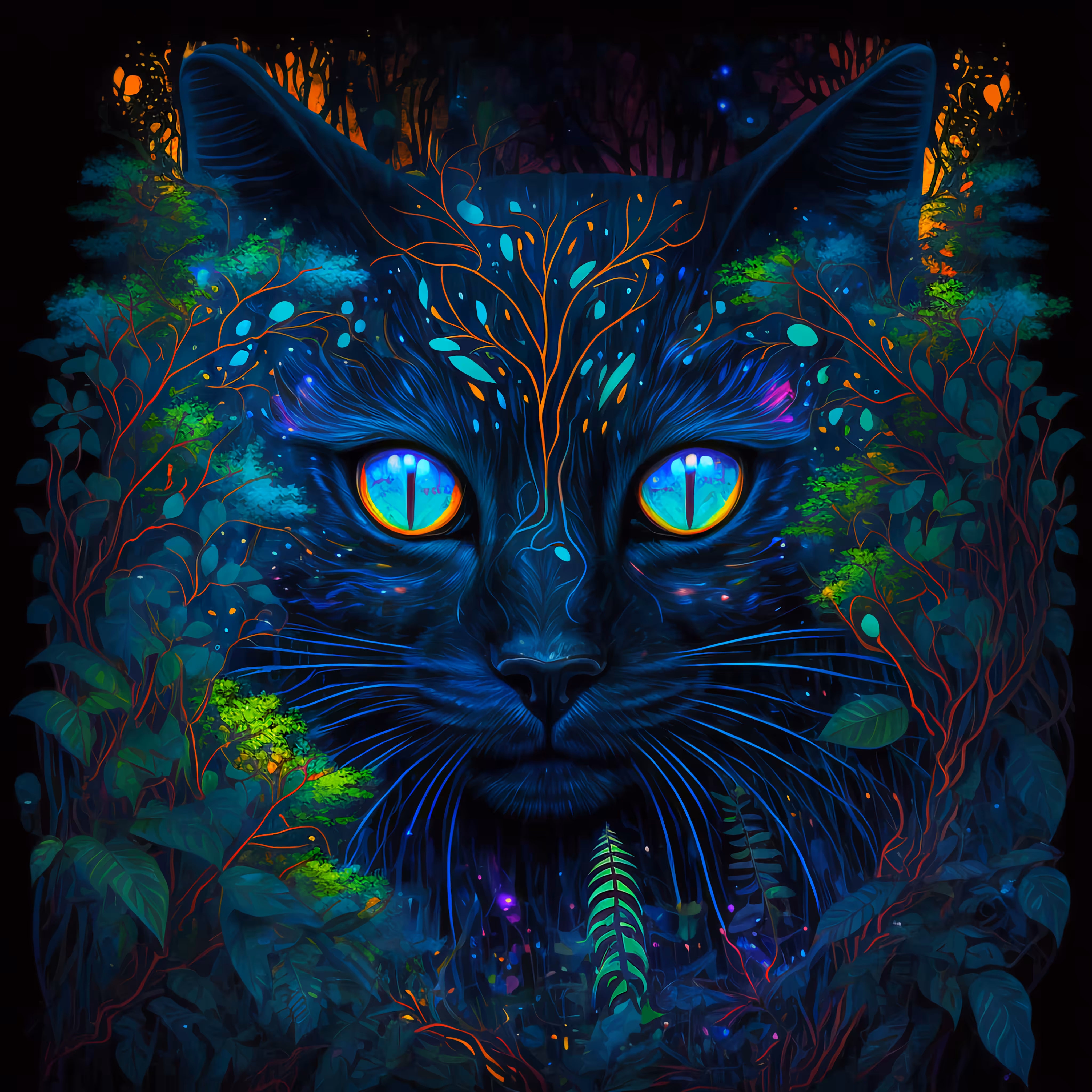 Fierce Forest Feline