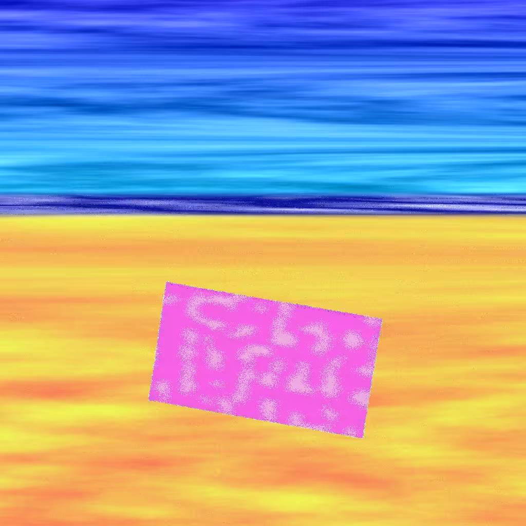 A Beach Scene (after Milton Avery) #3