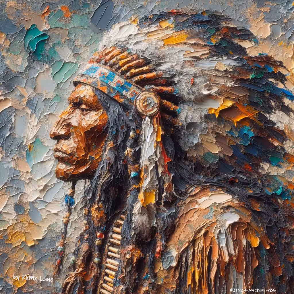 A1 Amazing Artworks: Native Chief by KxMx Lane  