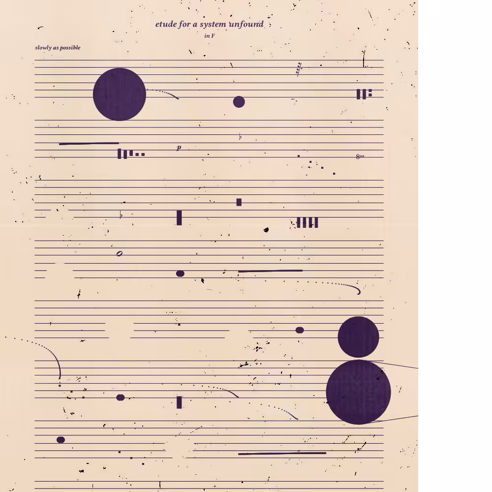 etude for a system unfound #22
