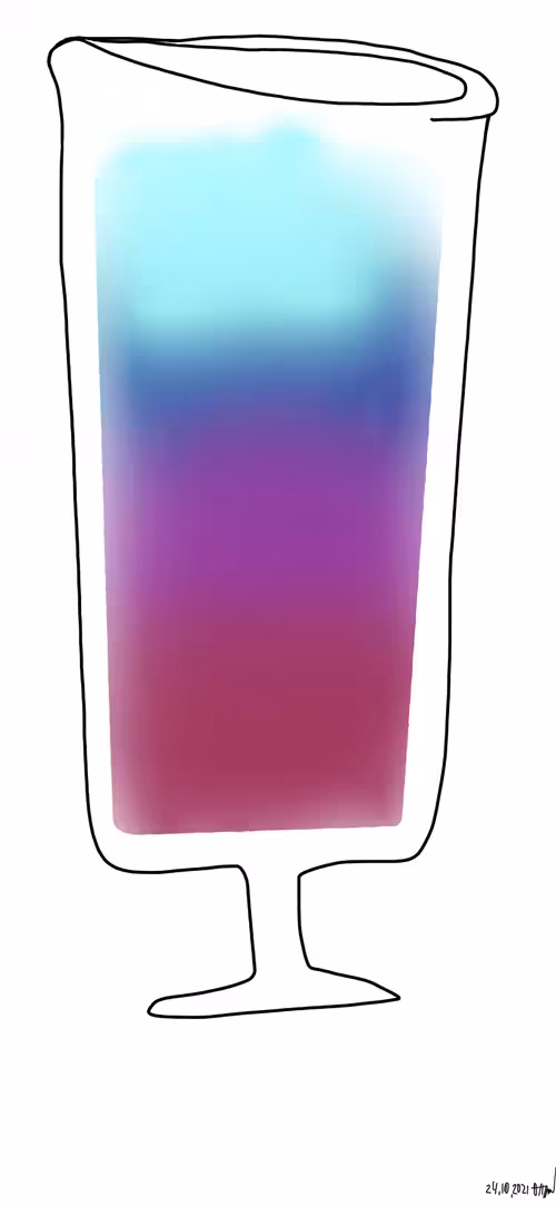 Sweet from Minimumizm: "Blue cocktail"