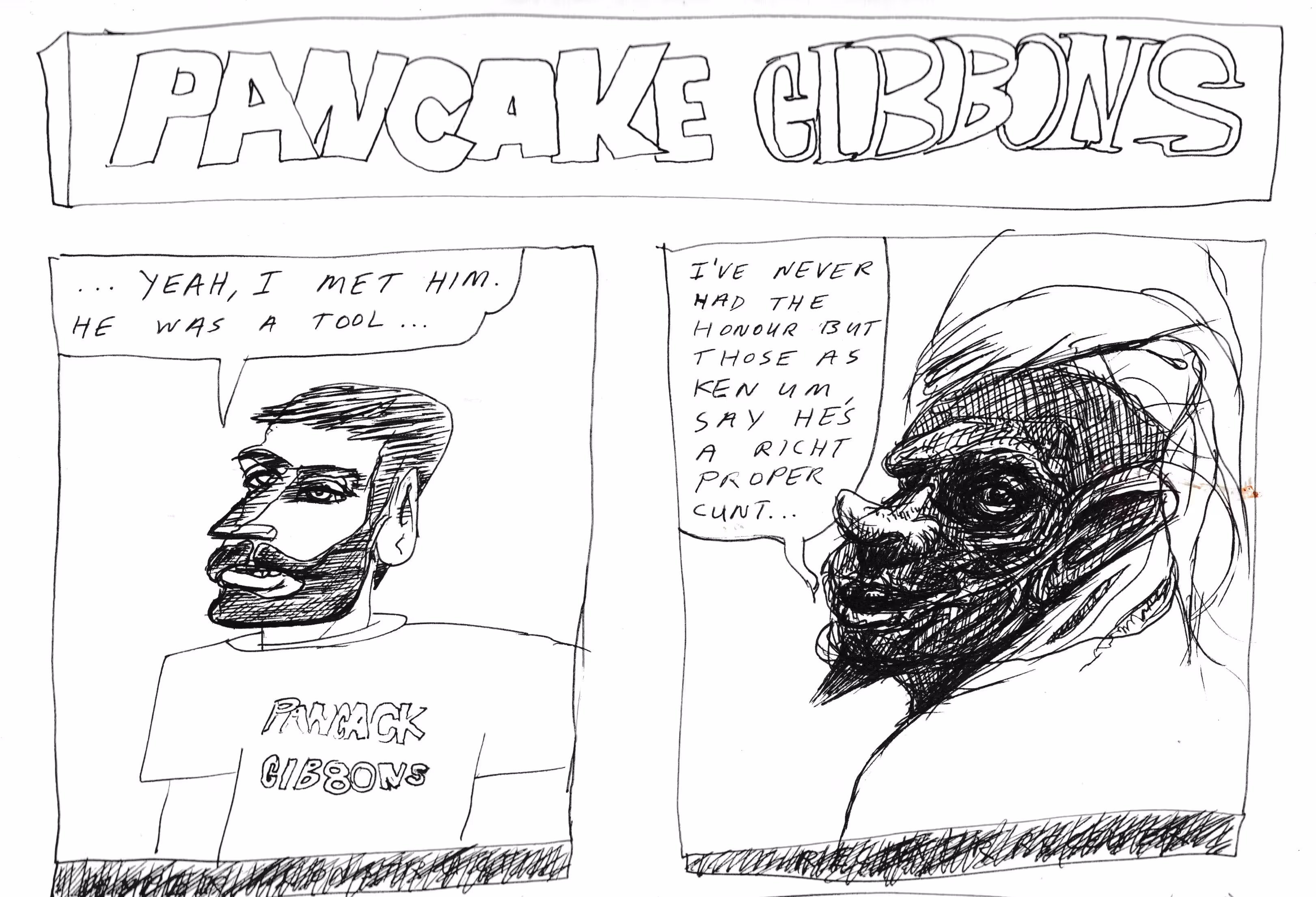 Pancake Gibbons comic section (2016).