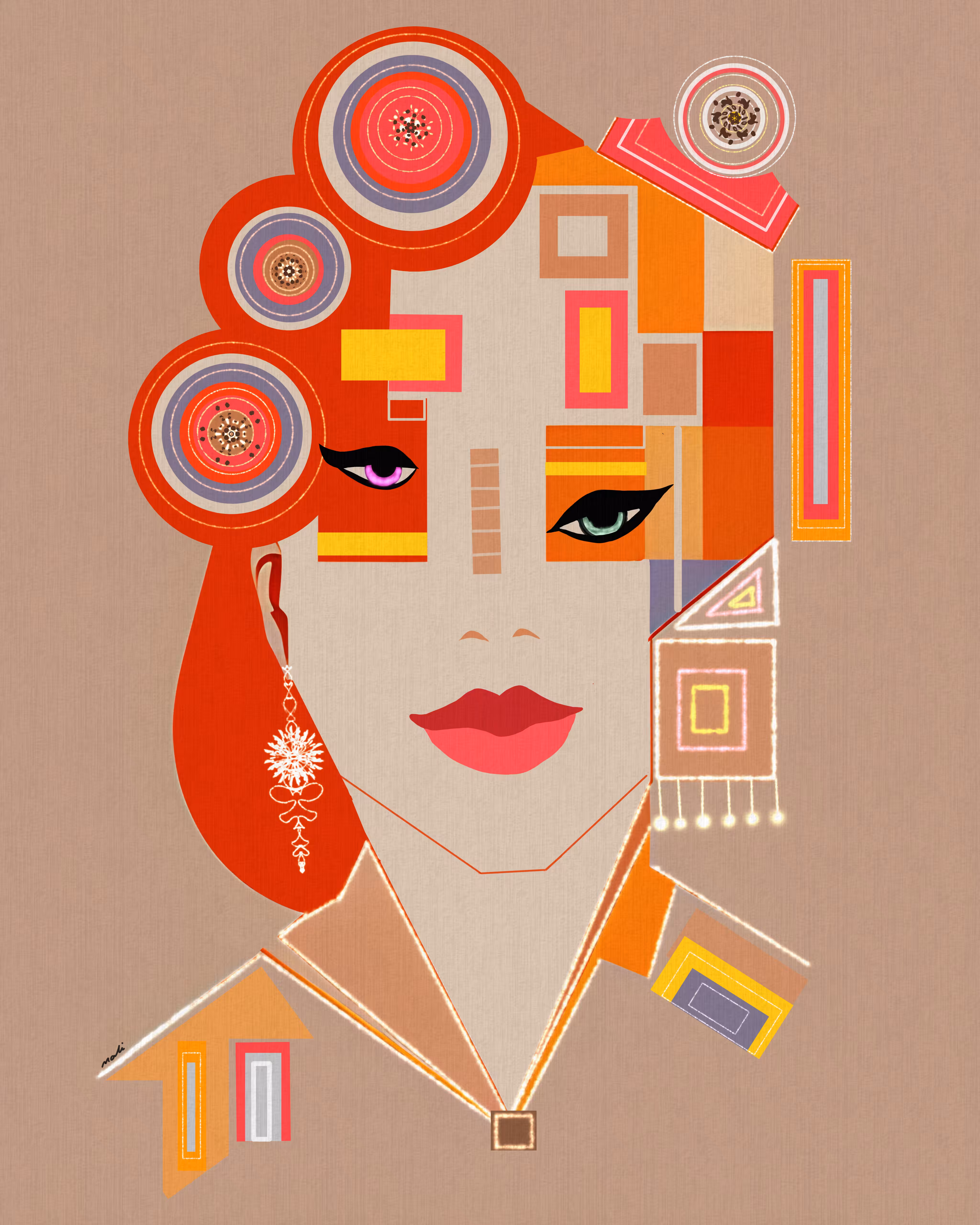 Shapes & colors: Miss Nula 