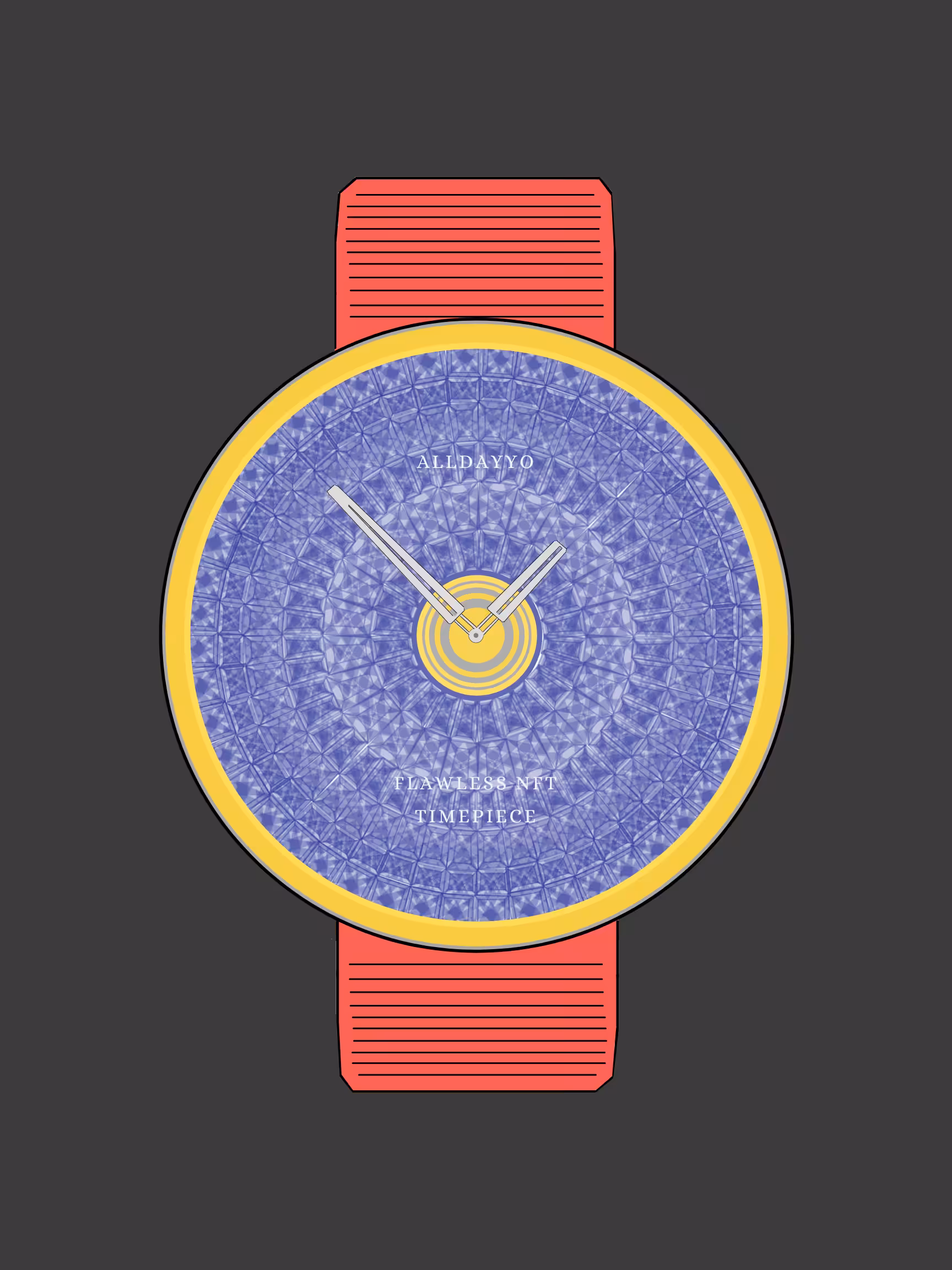 Alldayyo Flawless Blue Timepiece