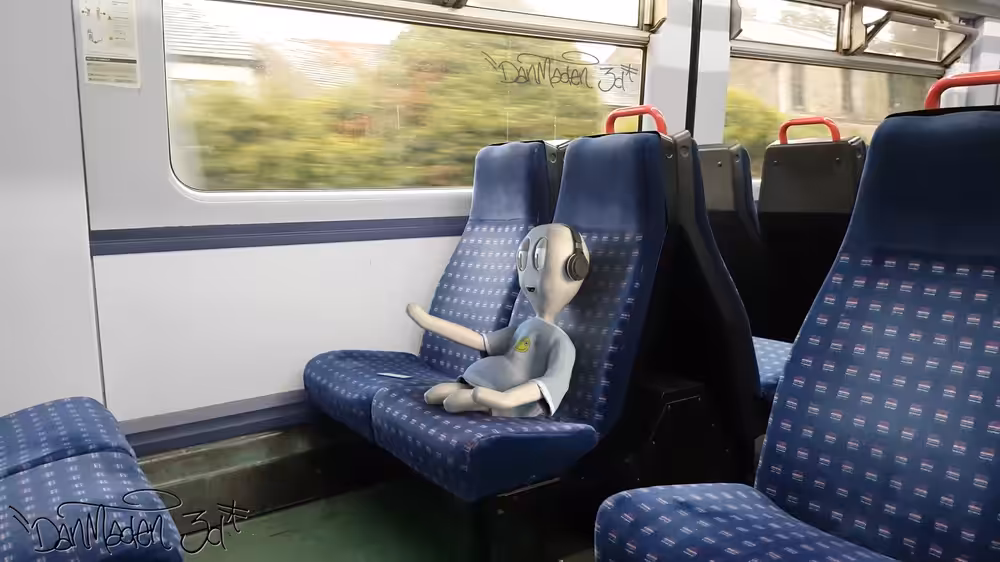 Alien on Train Series: Alien Bop 02