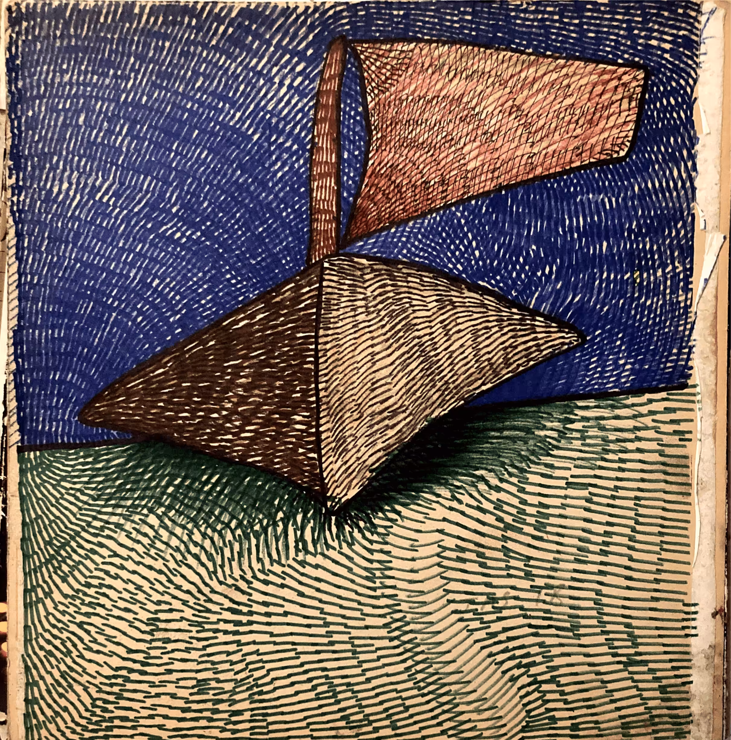 Sailboat 001 - Jon Sarkin