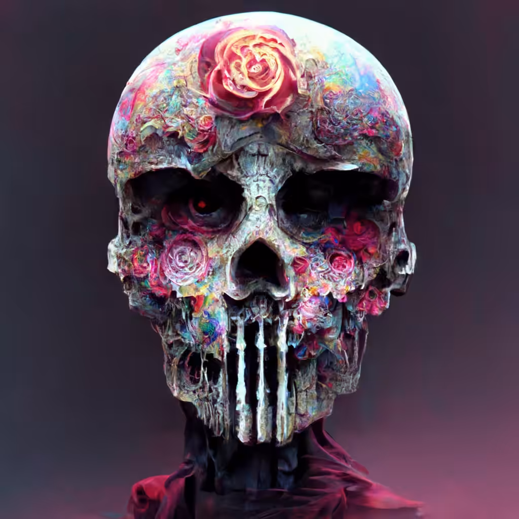 Rose Skull #3
