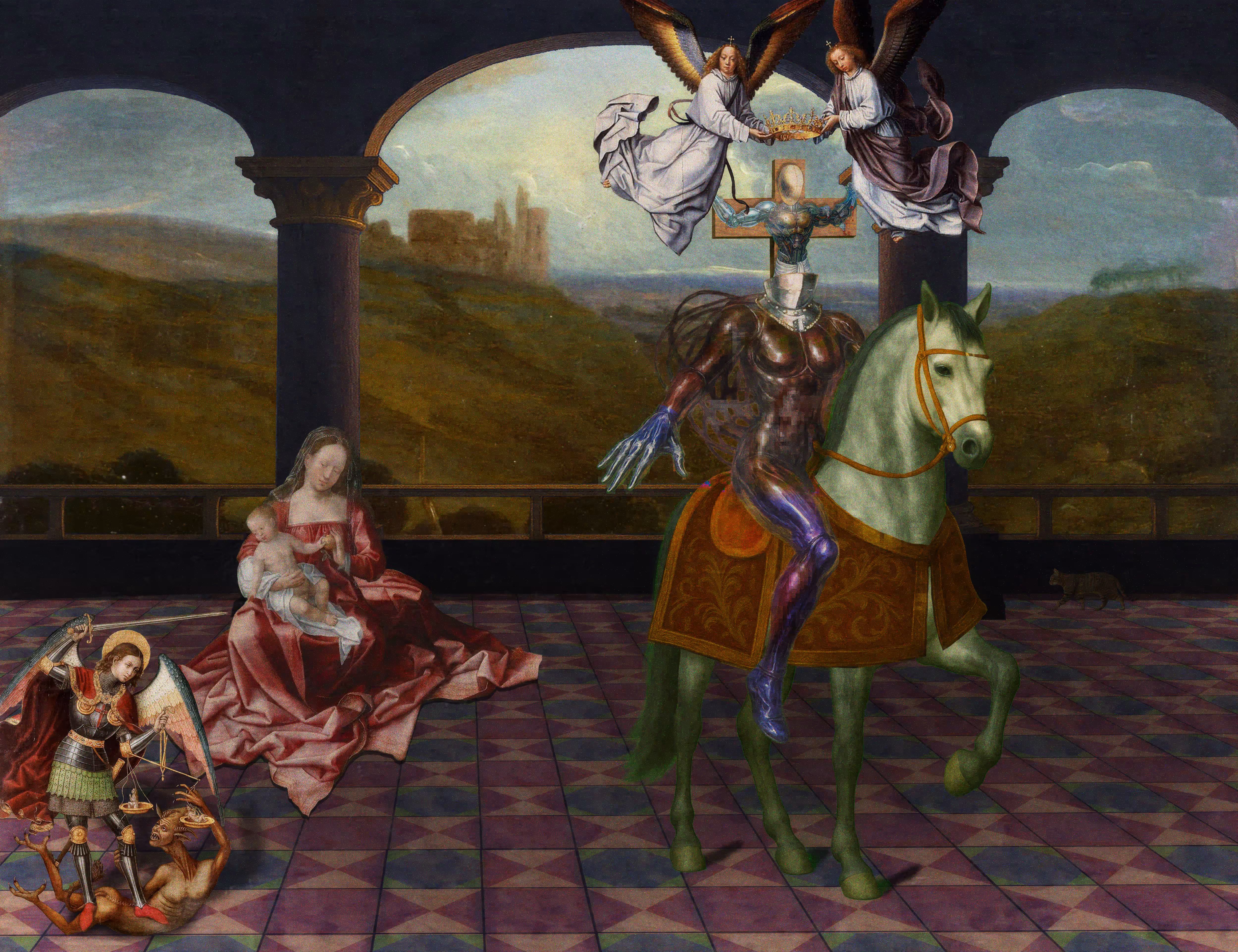 The Pilgrim’s Living Room Crucifixion; Mona Lisa Hyper-Gamble #130