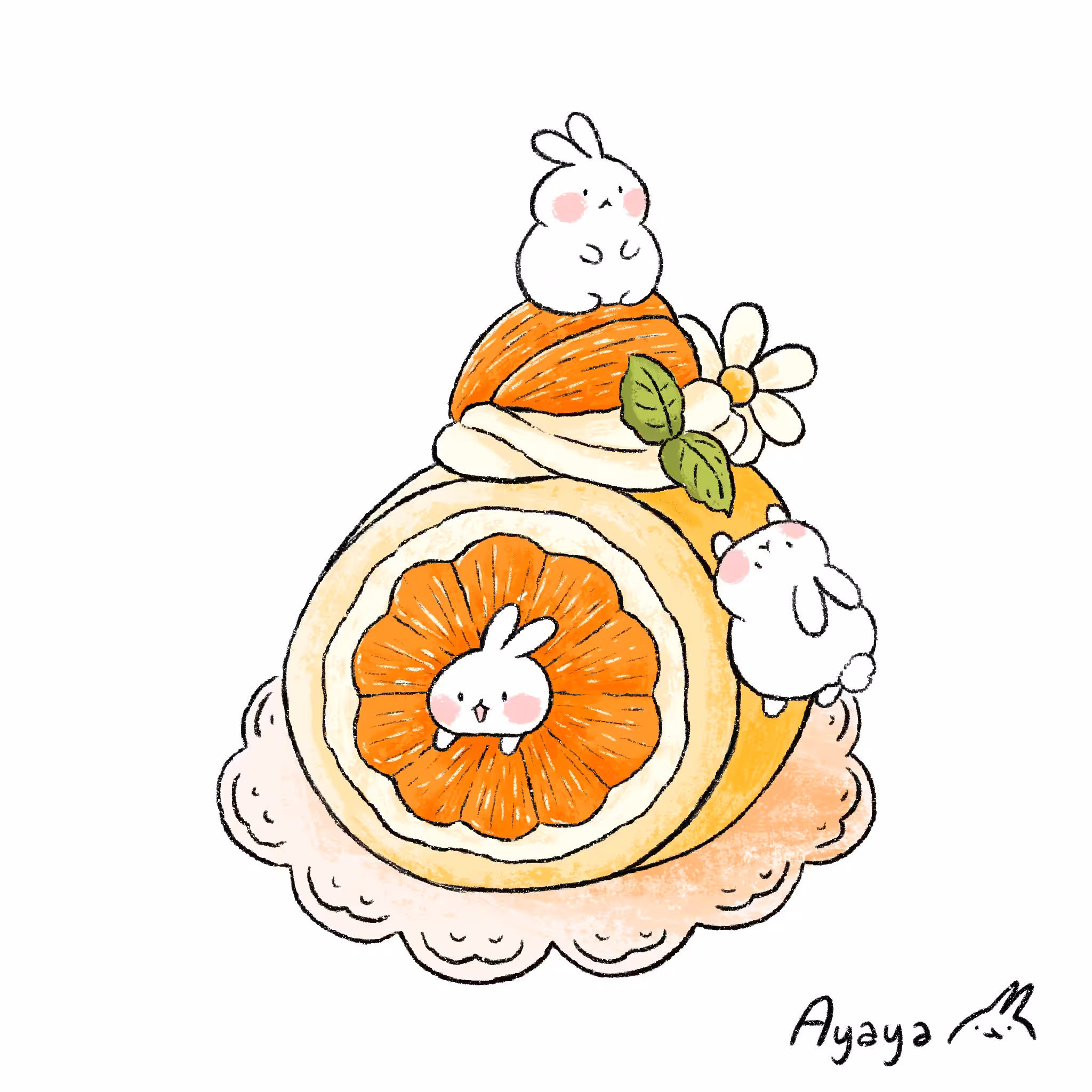 Ayaya Orange Cake Roll #0002