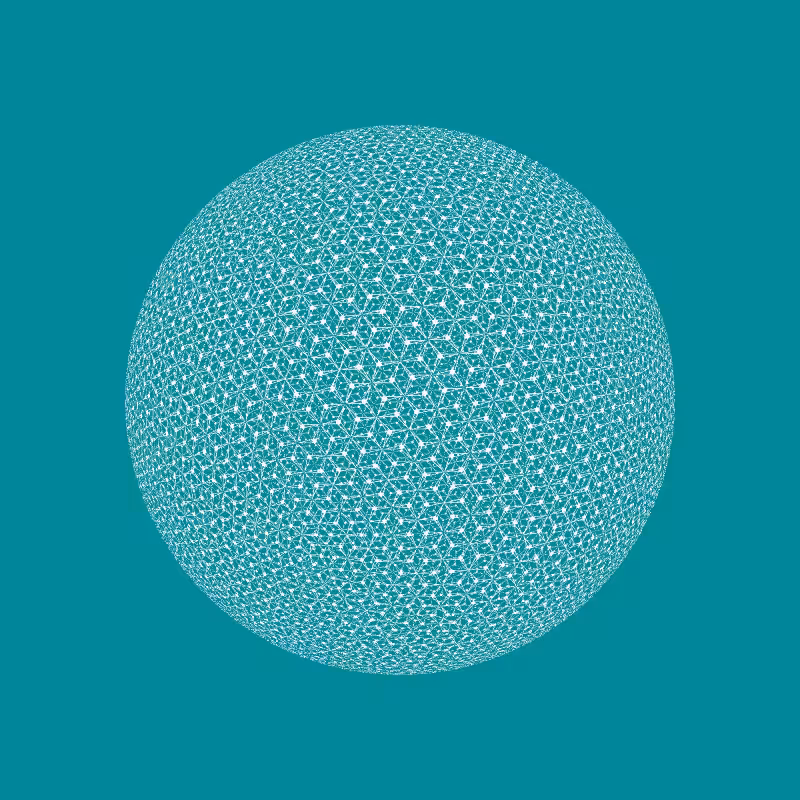 Digital Gothic: Spherical Tessellation #9