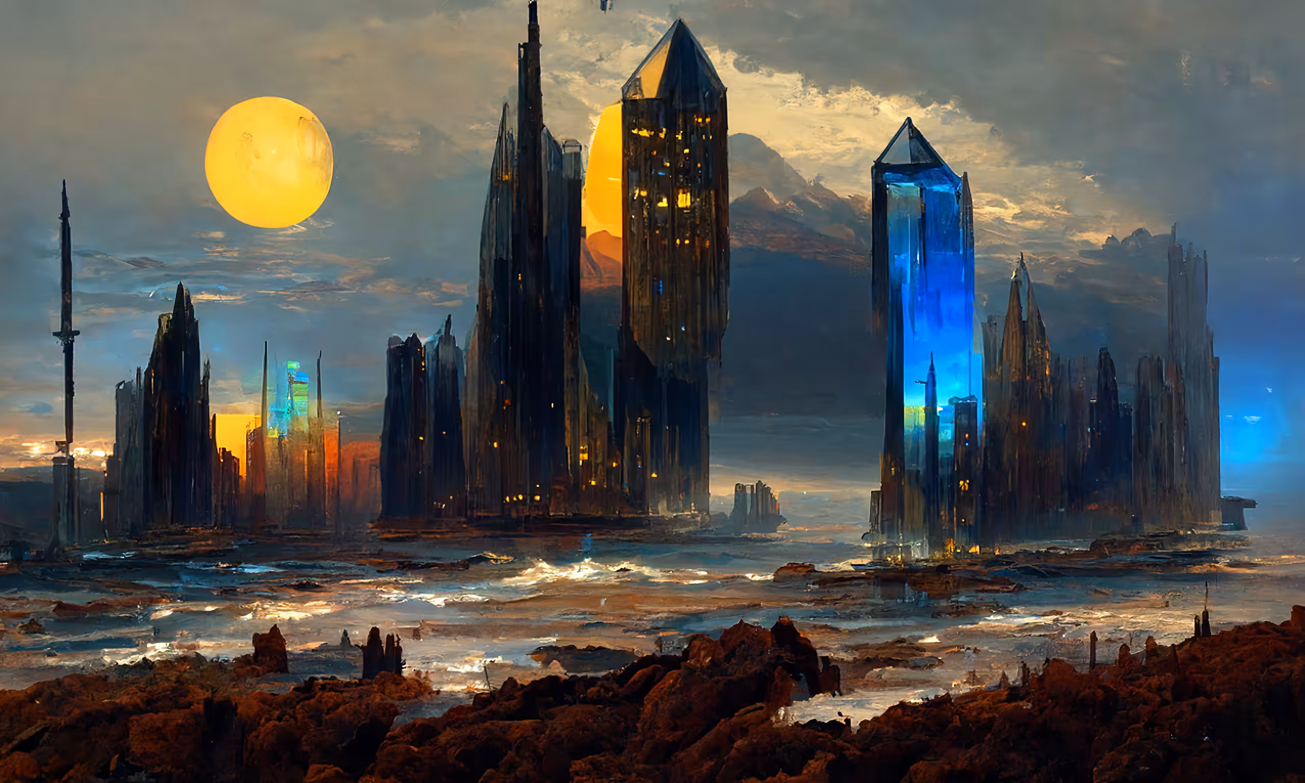 Topaz Cities by the Sea