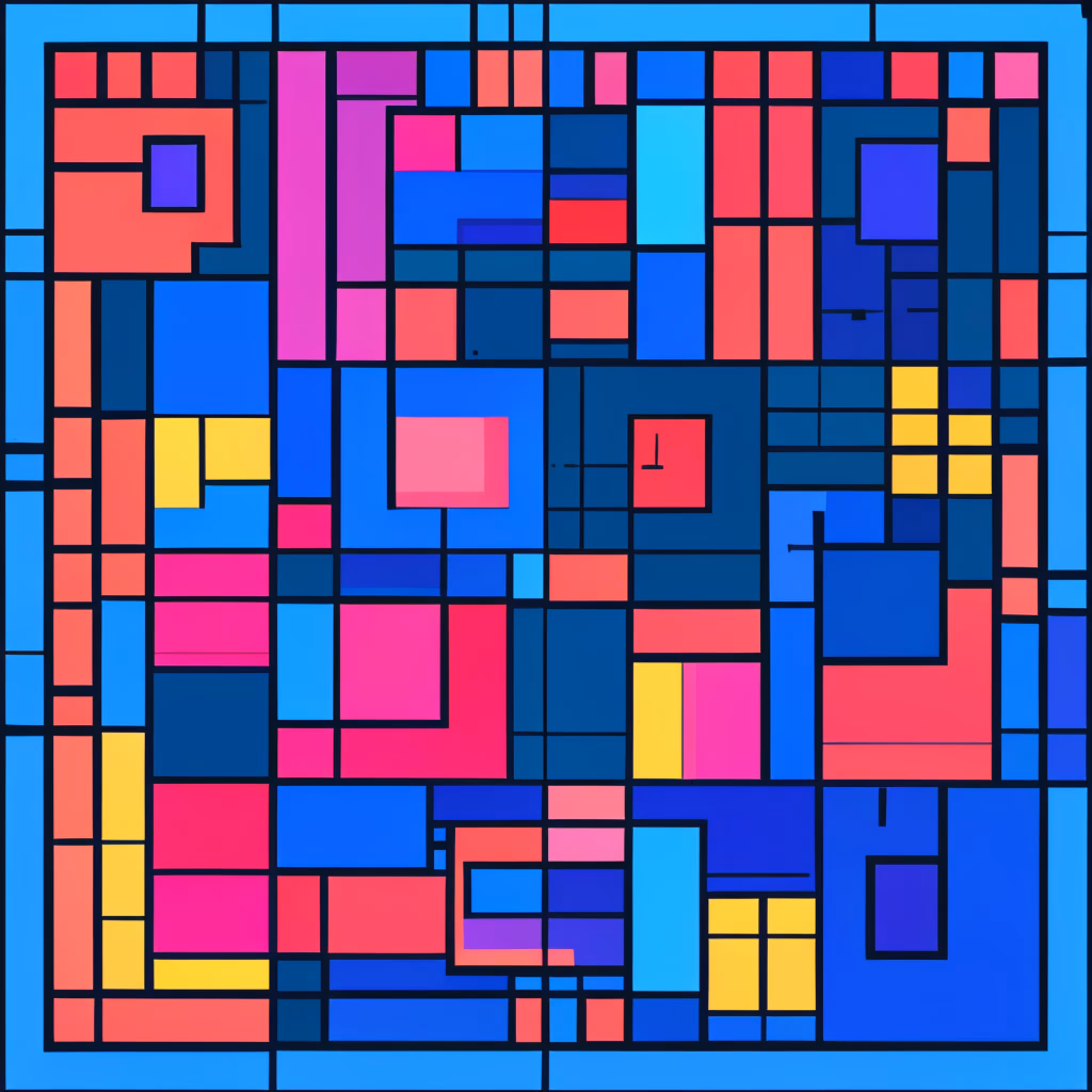 mondrian on pixels