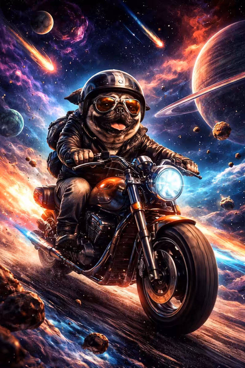 Surreal: Galactic biker