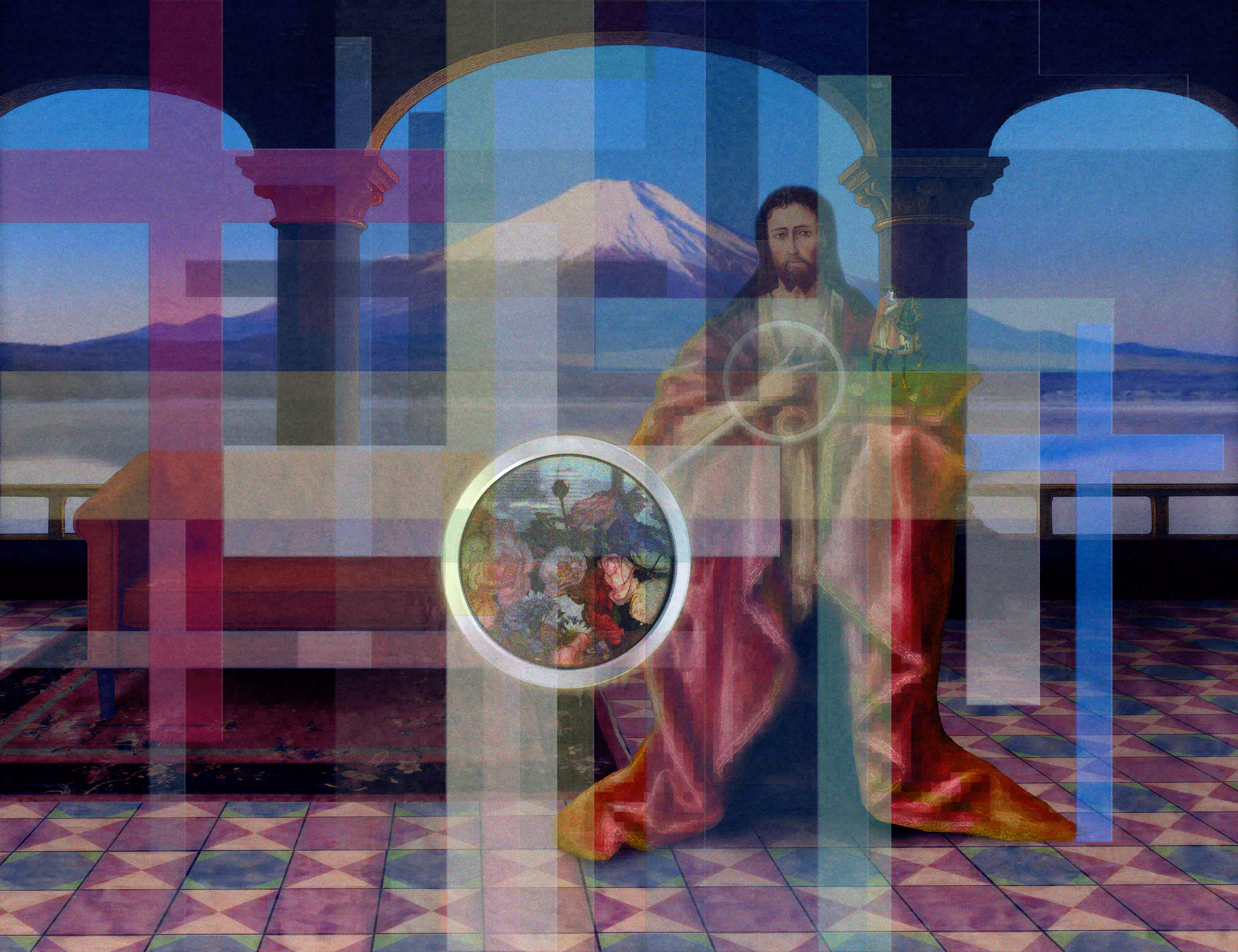 The Pilgrim’s Living Room Crucifixion; Mona Lisa Hyper-Gamble #89
