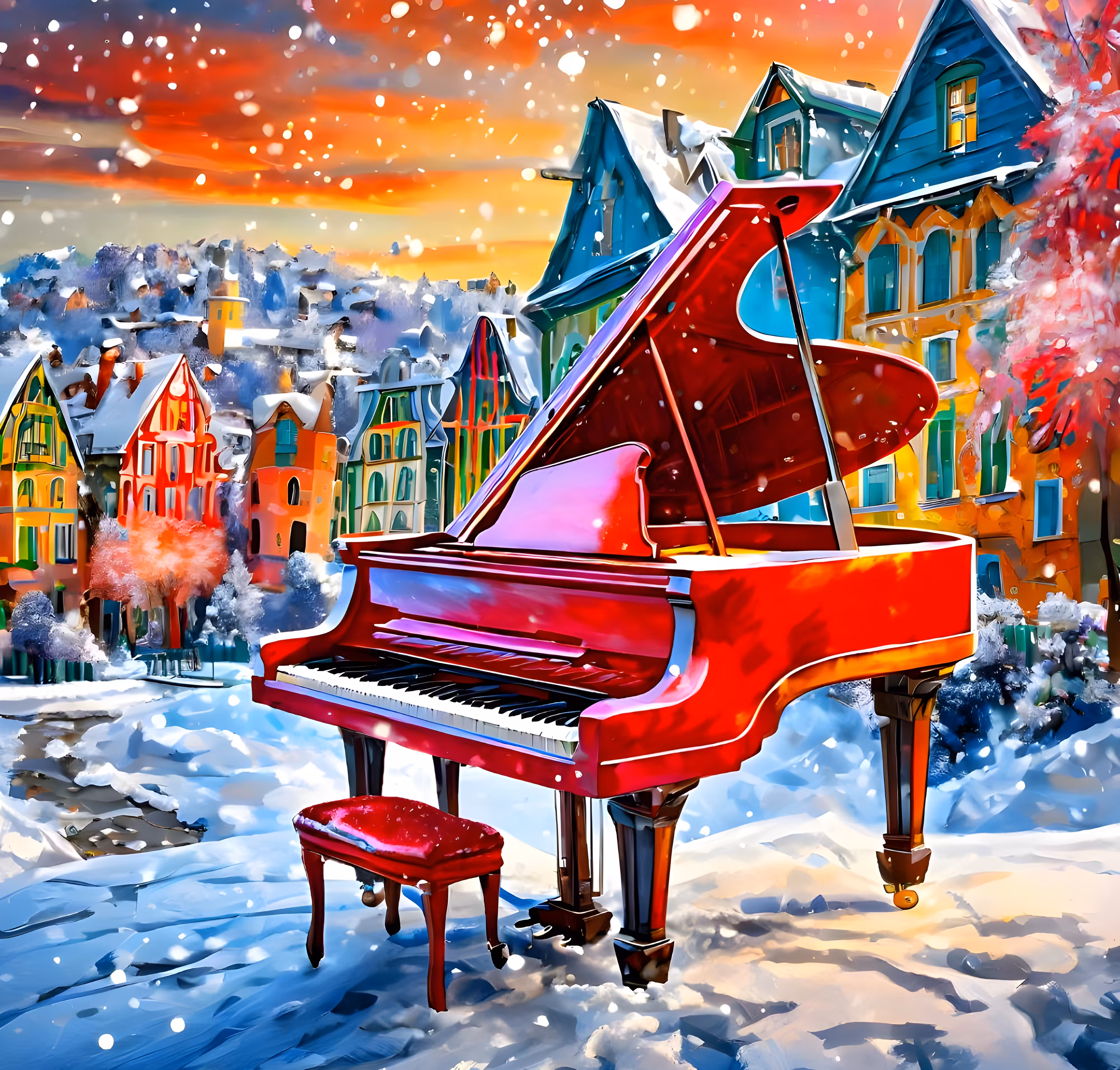 PIANO IN THE SNOW