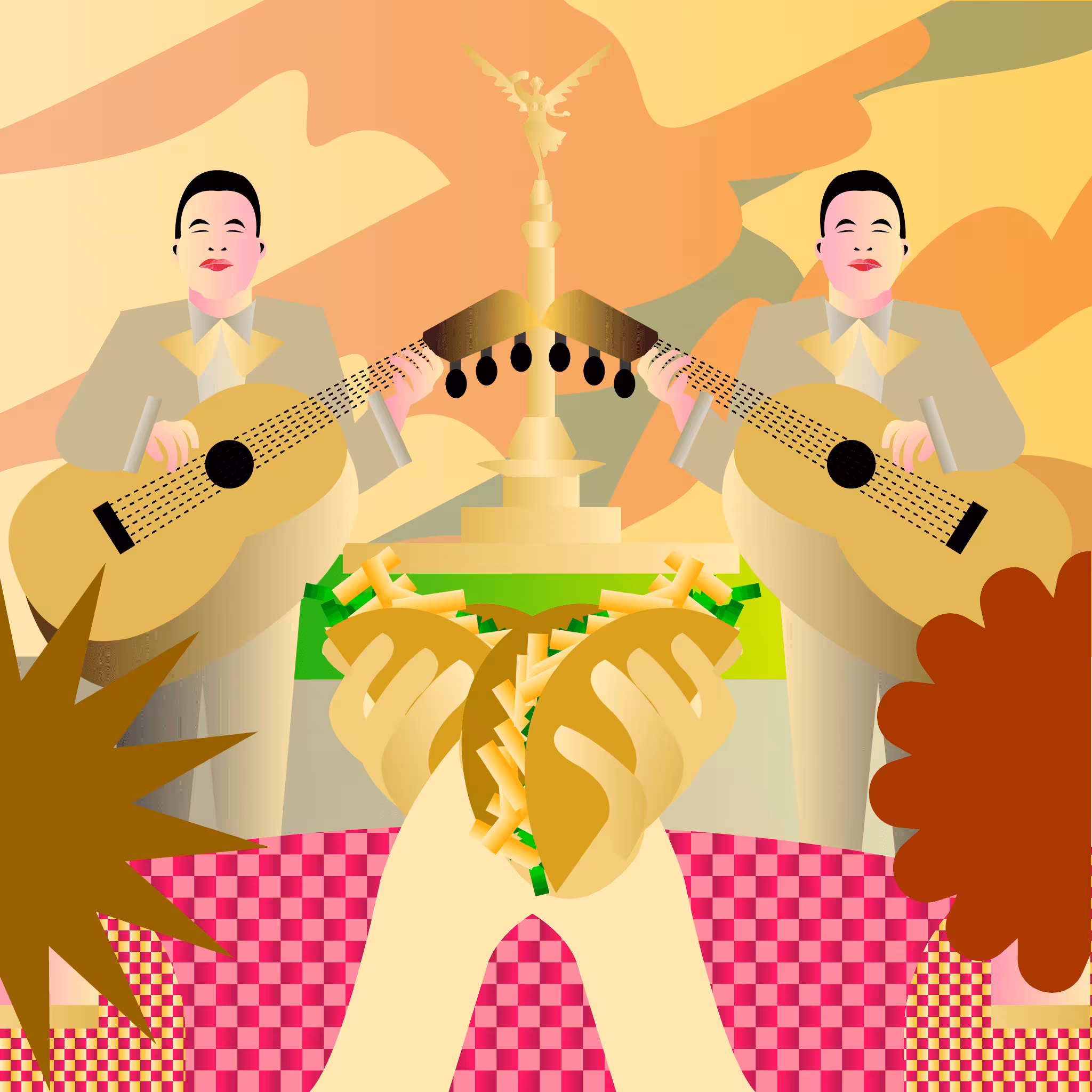 Tacos, serenade, you and me. Think about it. 🇲🇽🌮 ART by alexgranados.