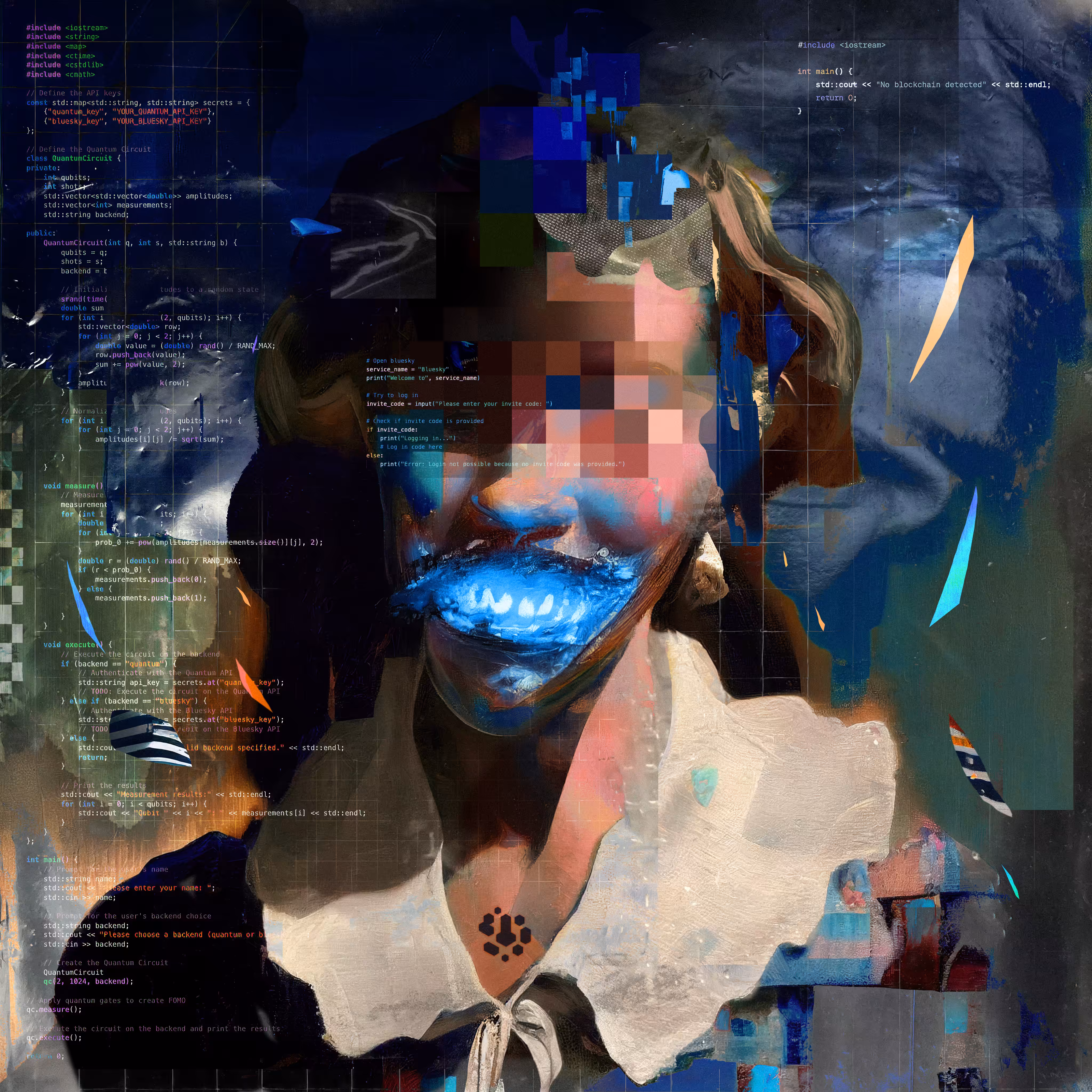 Talking blue