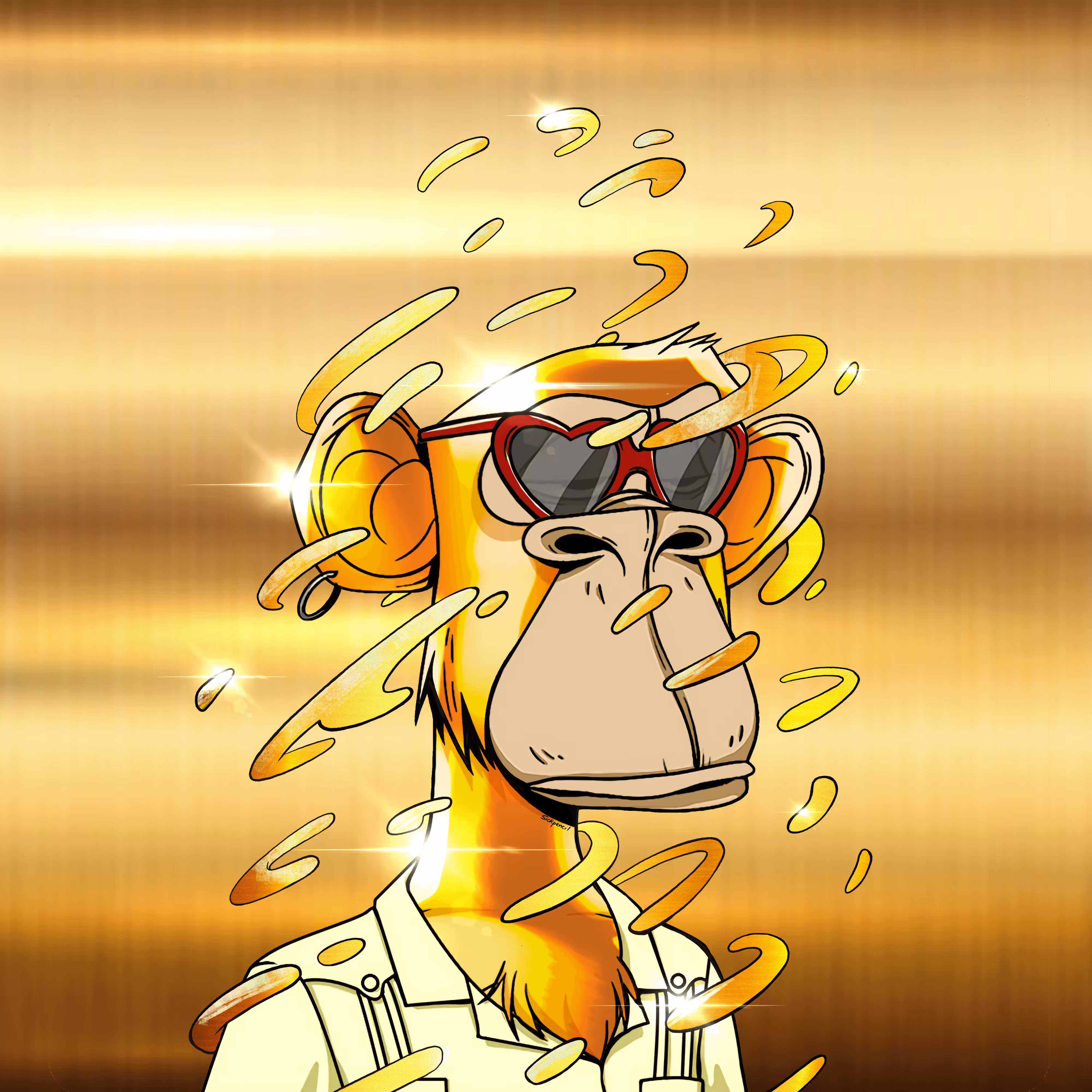 Bored Ape 3928 x Sickpencil