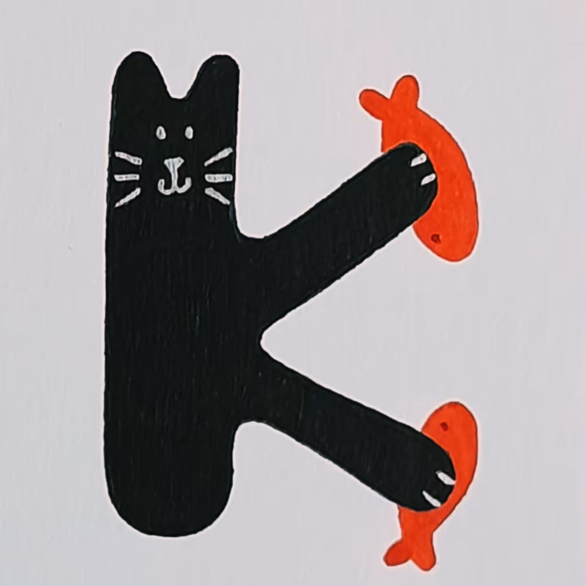 Cat and Fish: K