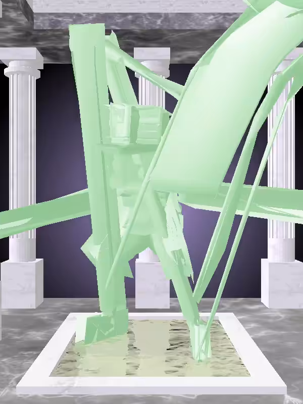 HeavenComputer: The Kicking Normie Green Woman #4769