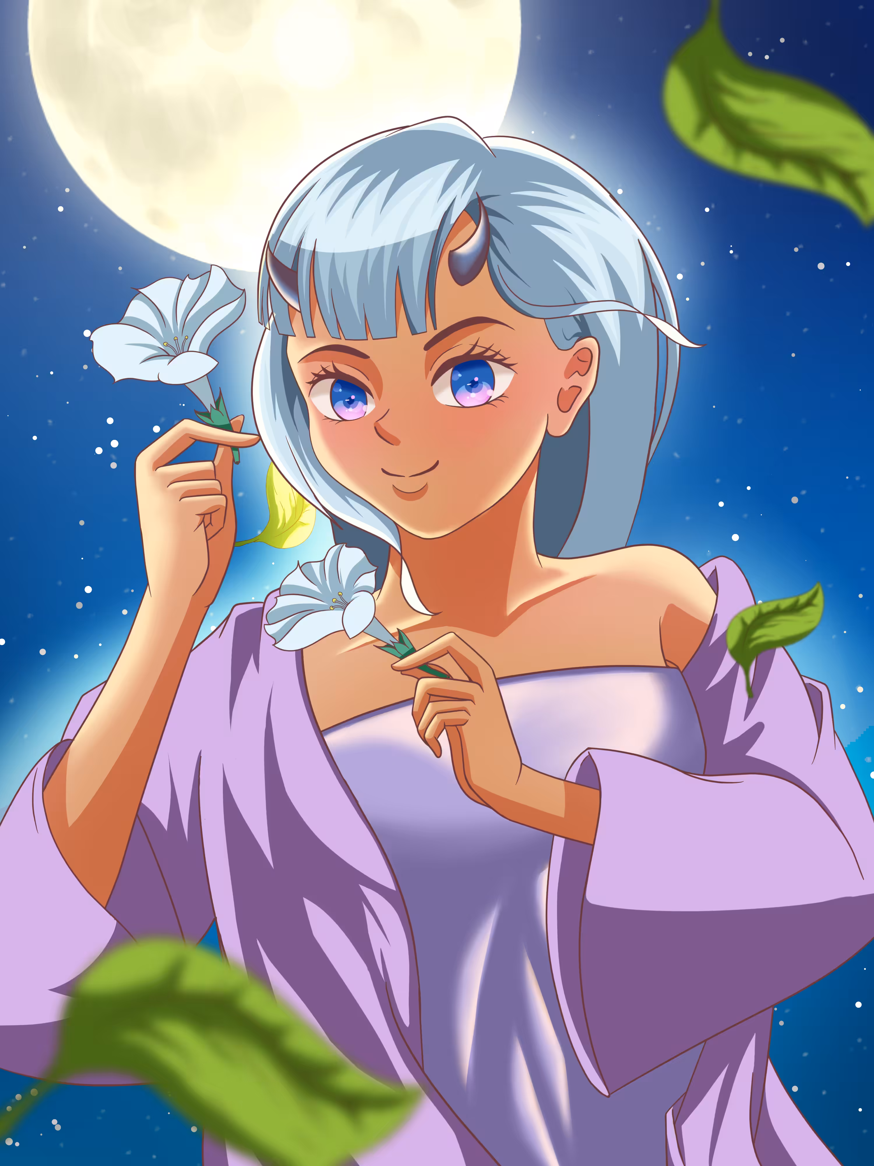 Luna Shows a Beautiful Moon #0006