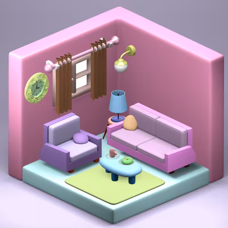 3D Fantasy Living room #18