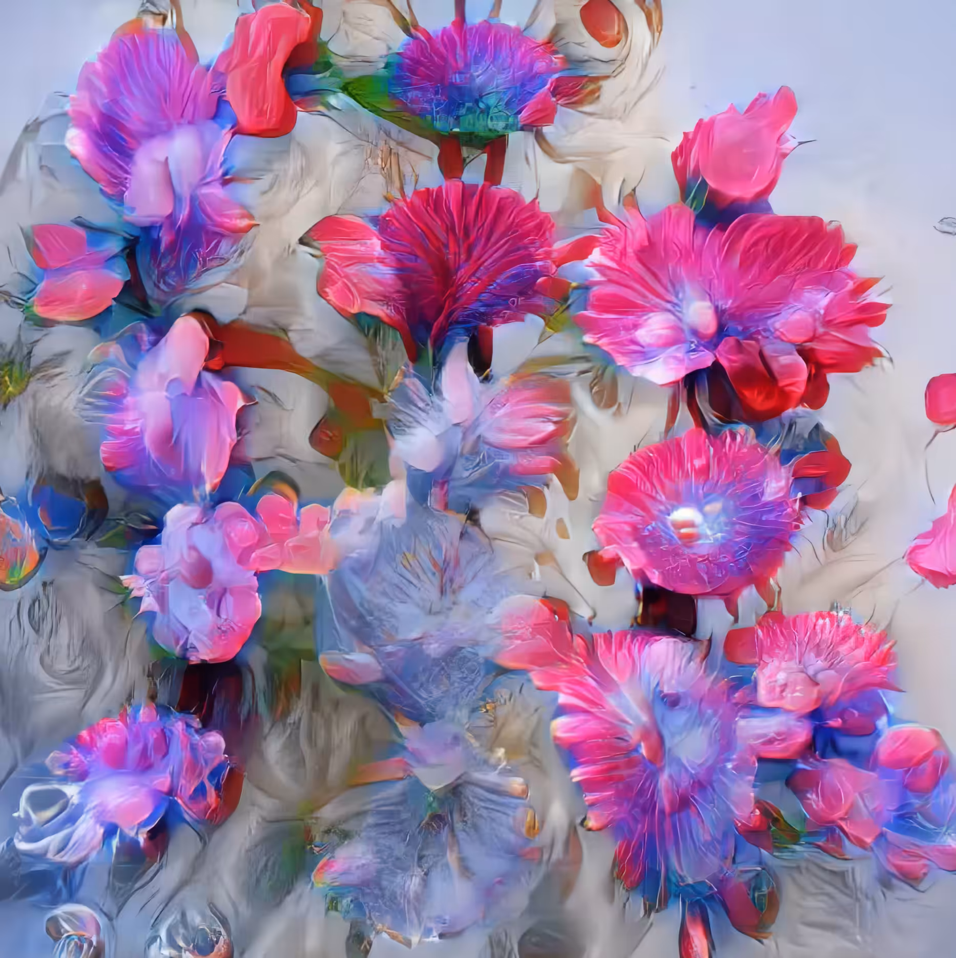 ꧁ Jardines Botánicos ꧂: Red Poppies, Blue Delphiniums #6/9
