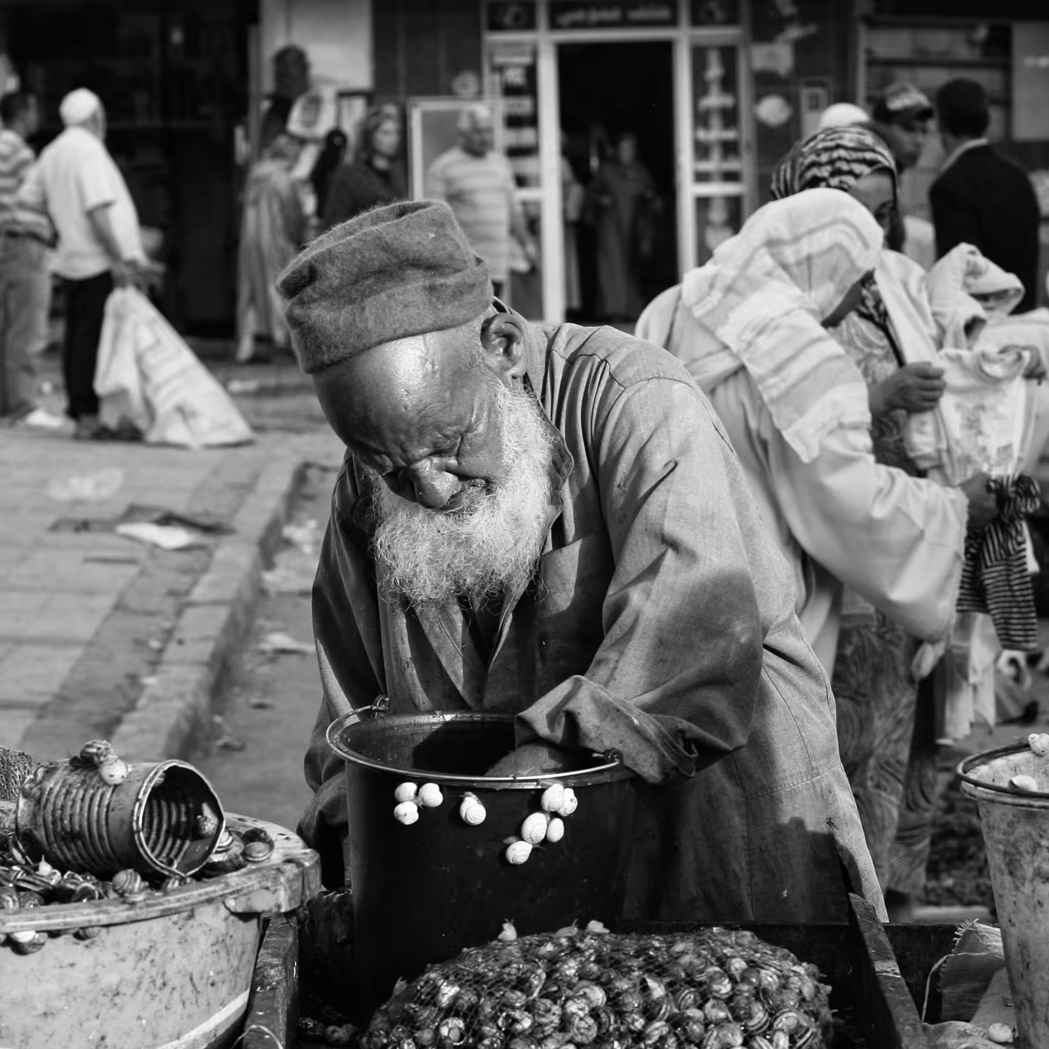 In the streets of Meknés, Morocco