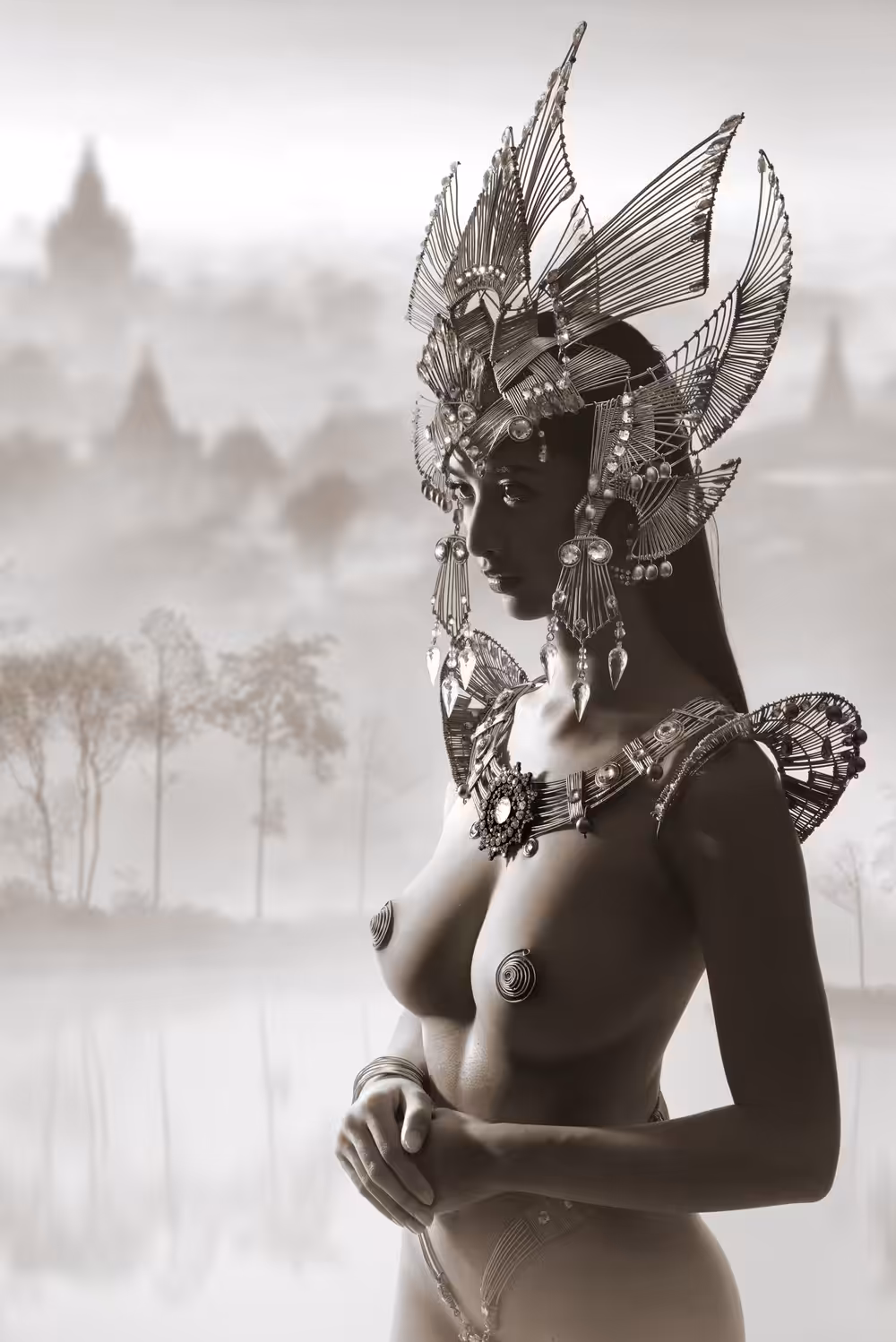 = BURMESE=MAIDEN=PORTRAIT=