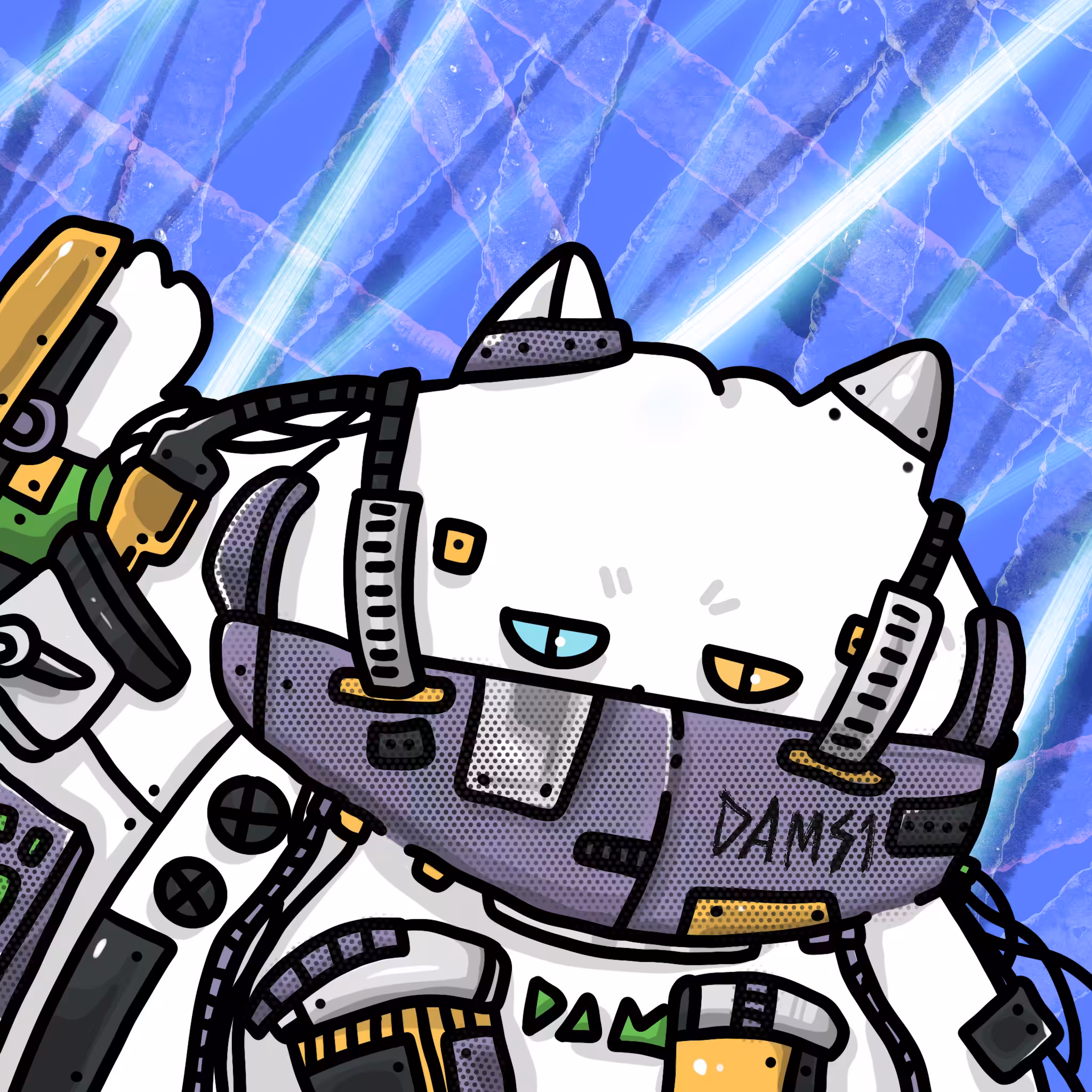 UNCLE ADAM 076 CYBORG LASER CAT