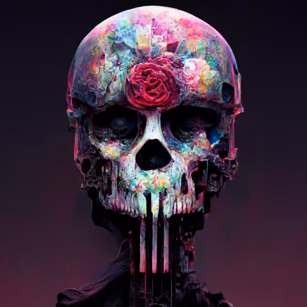 Rose Skull #8
