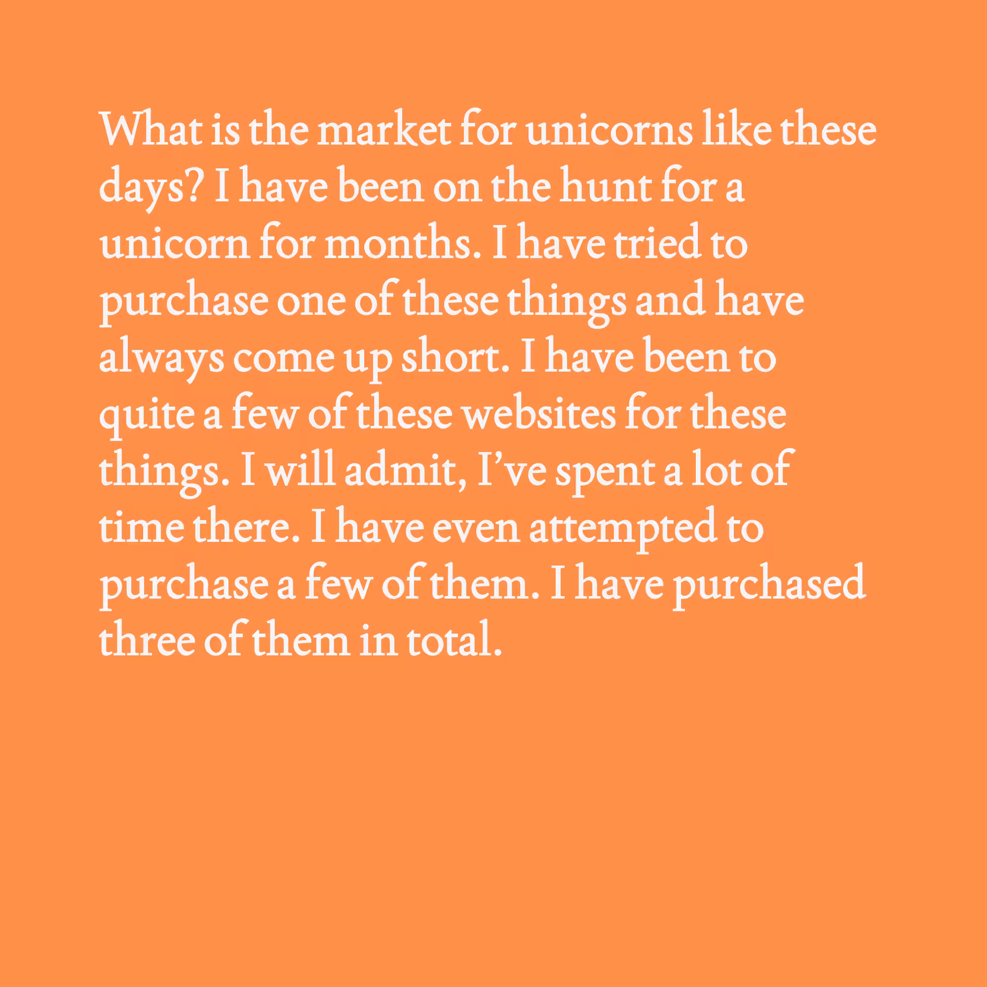 Unicorn Facts and Musings #5