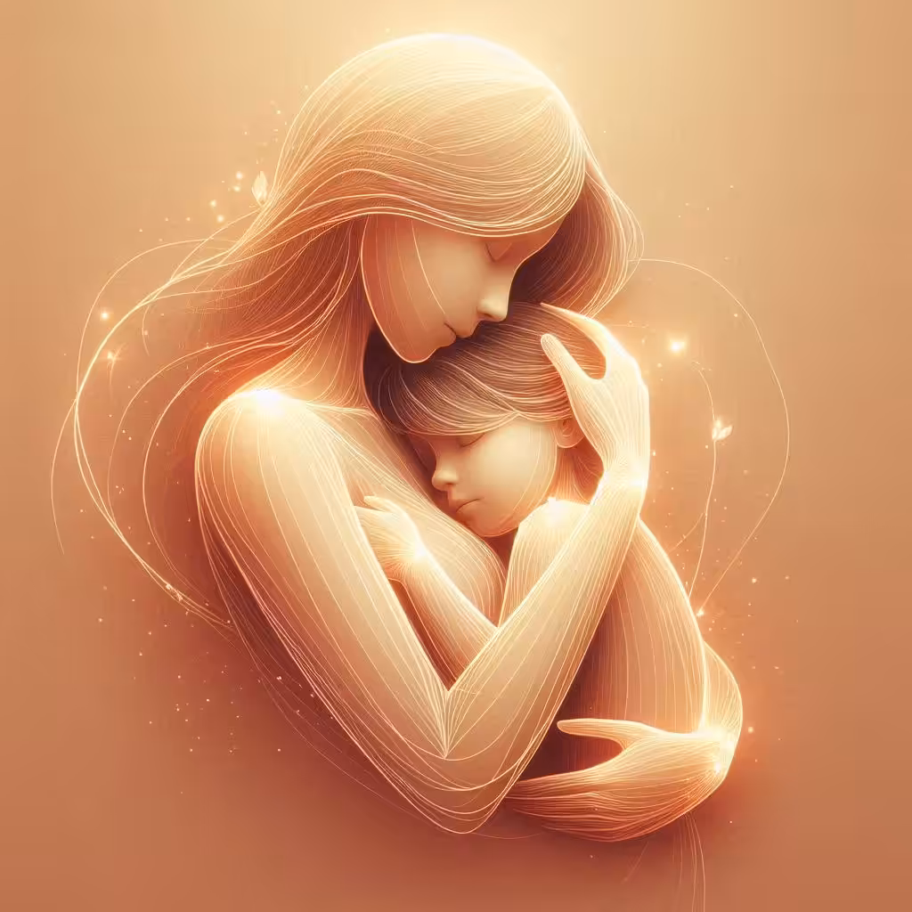 The magic of mother's embrace
