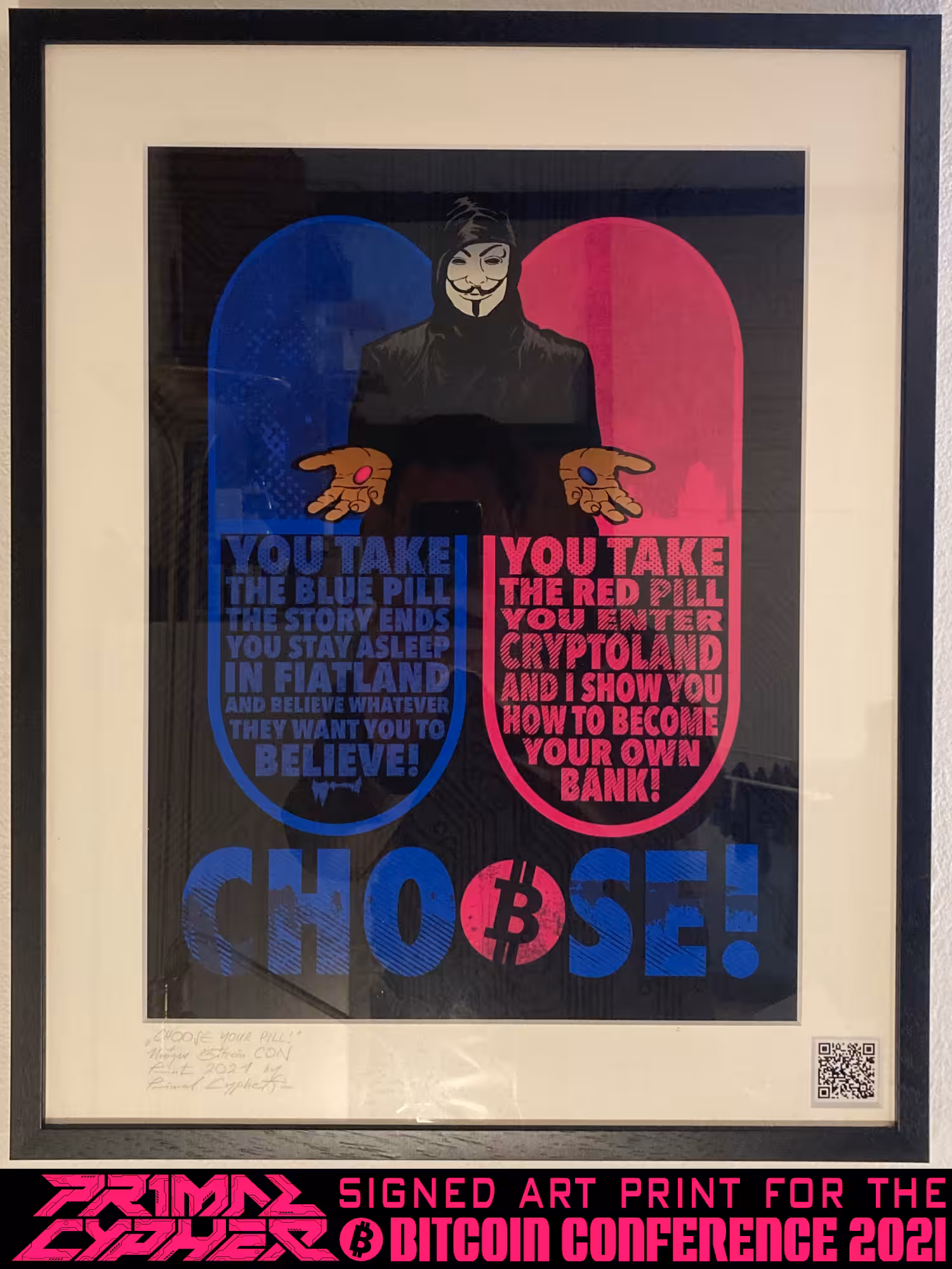 CHOOSE YOUR PILL (BTC CON 2021 art print)