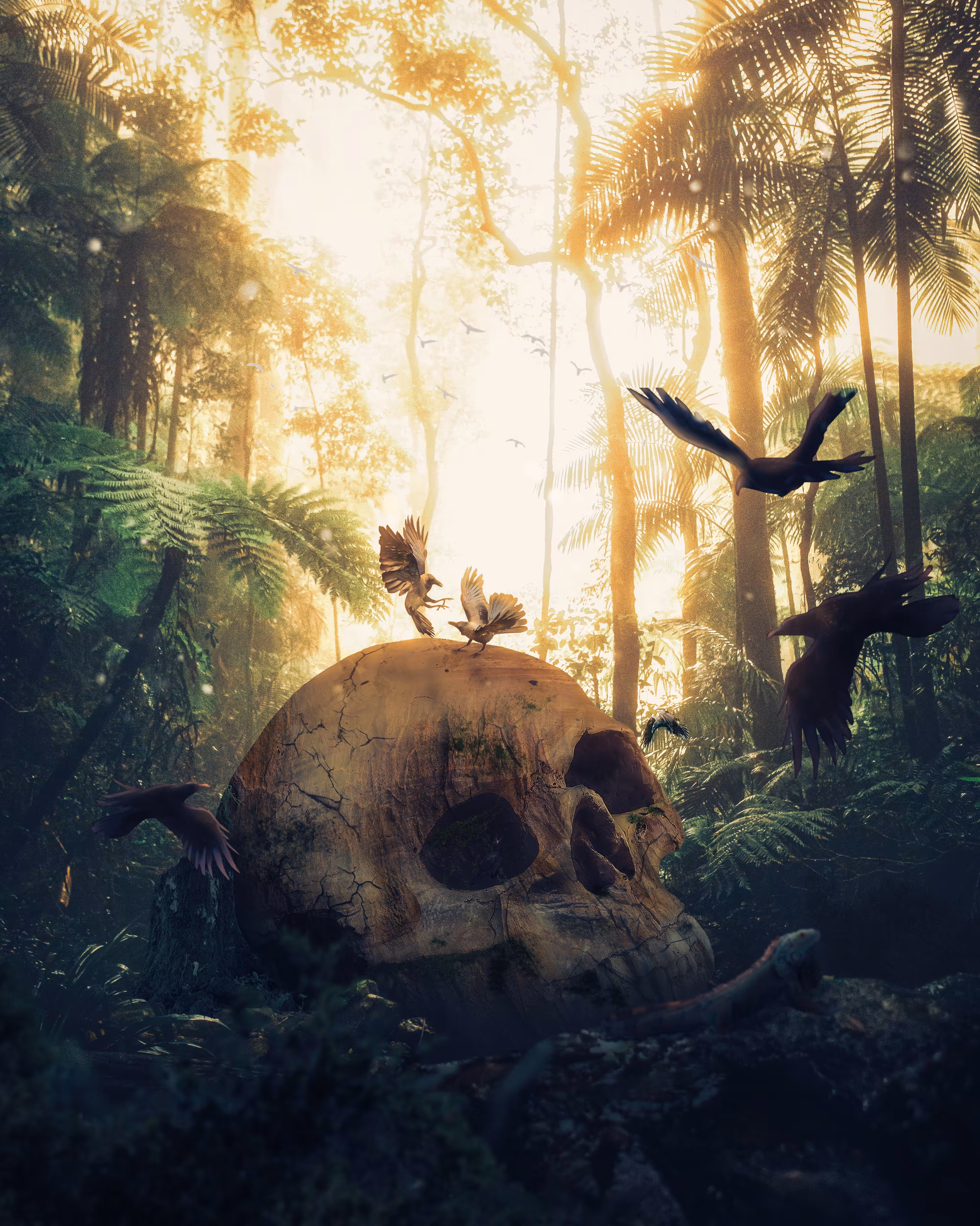 Abandoned skull