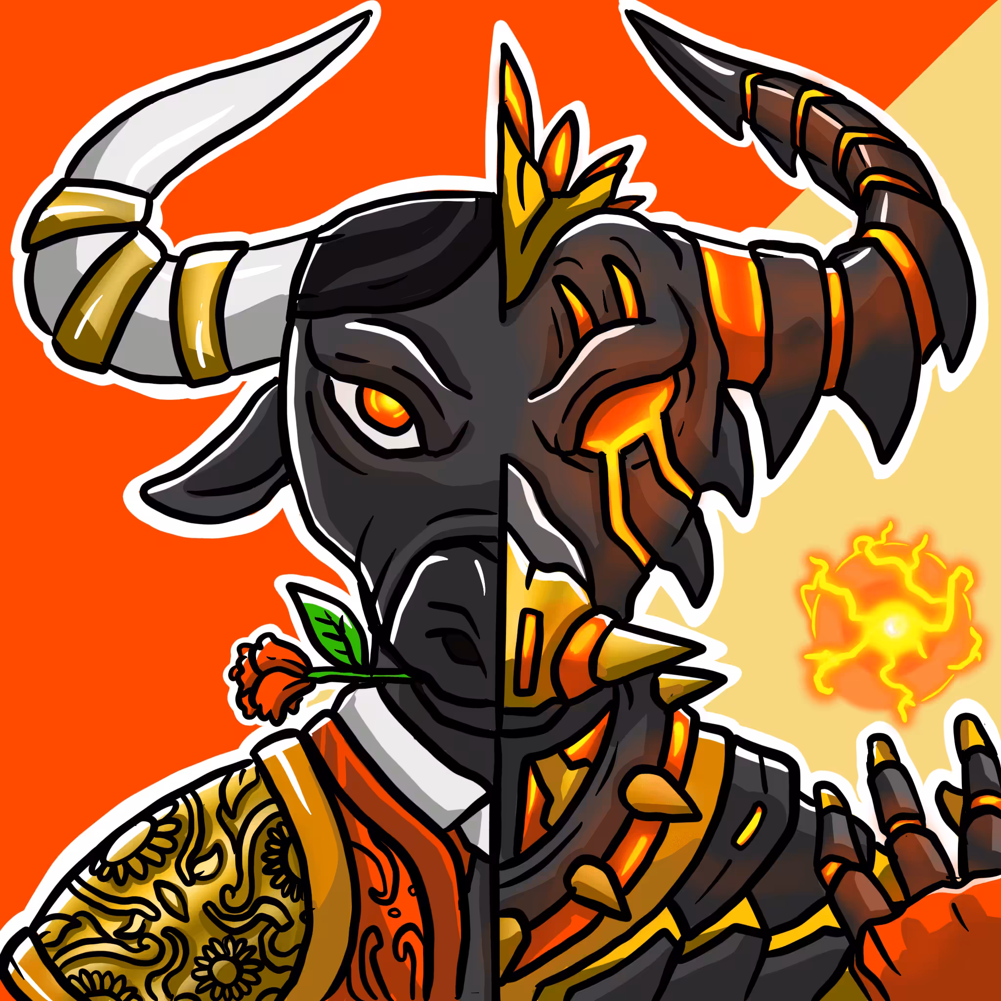 Mirror Zoo: Bull / Demon (common)